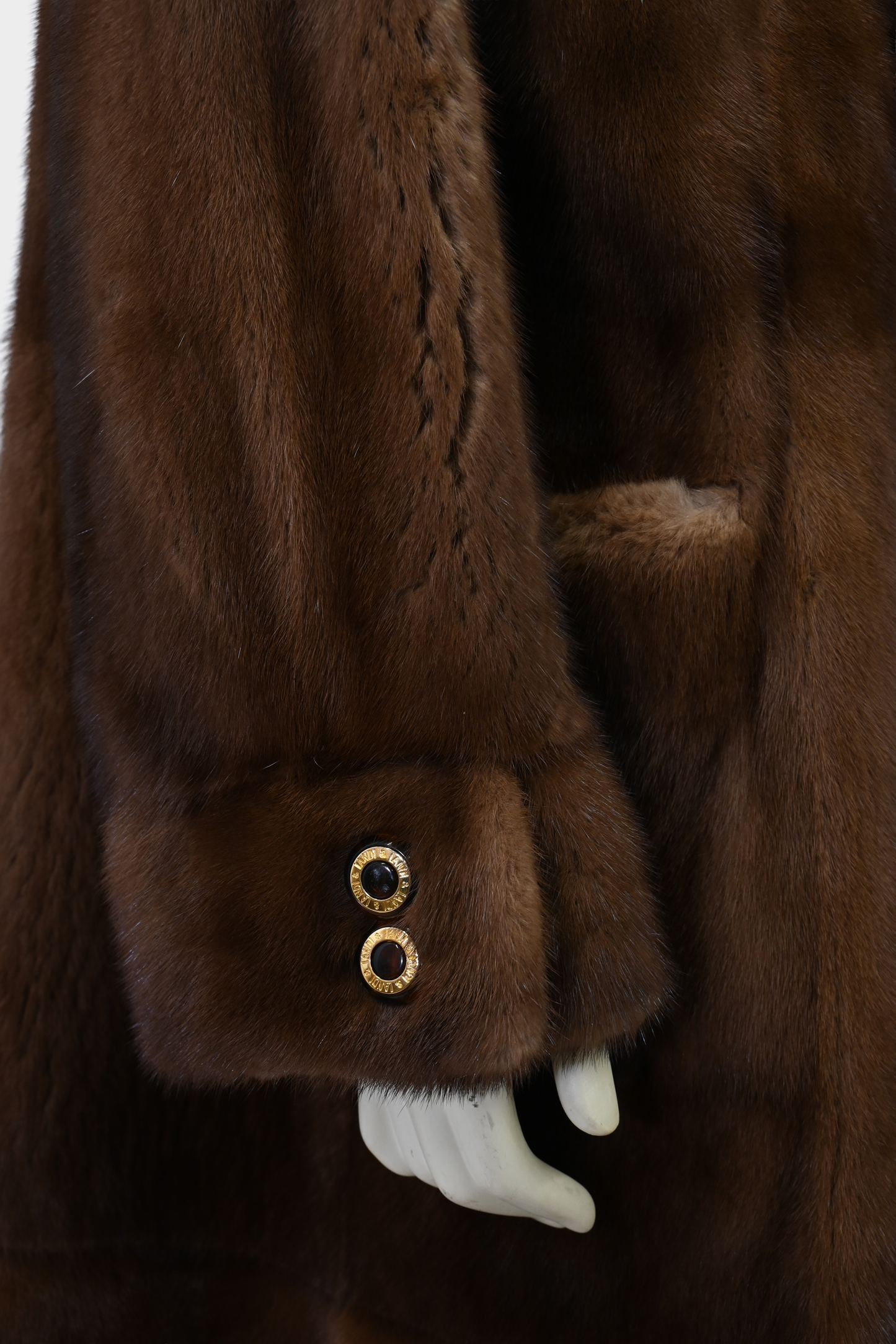 Mink Fur and Snakeprint Reversible Coat