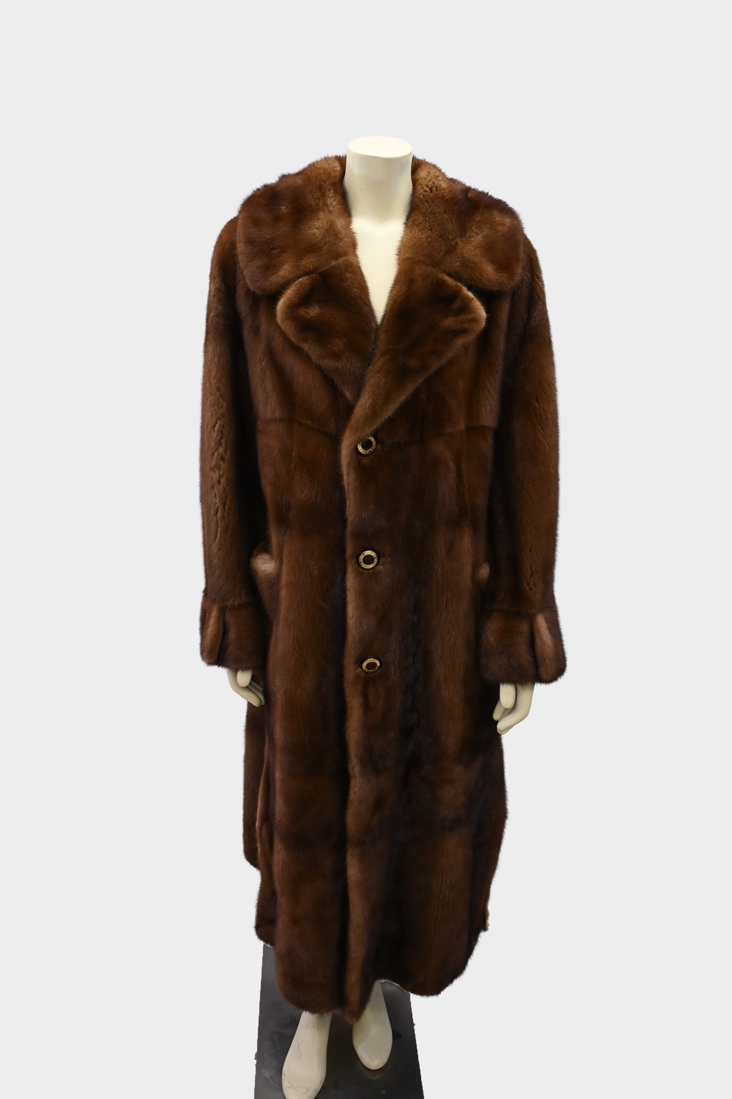 Mink Fur and Snakeprint Reversible Coat