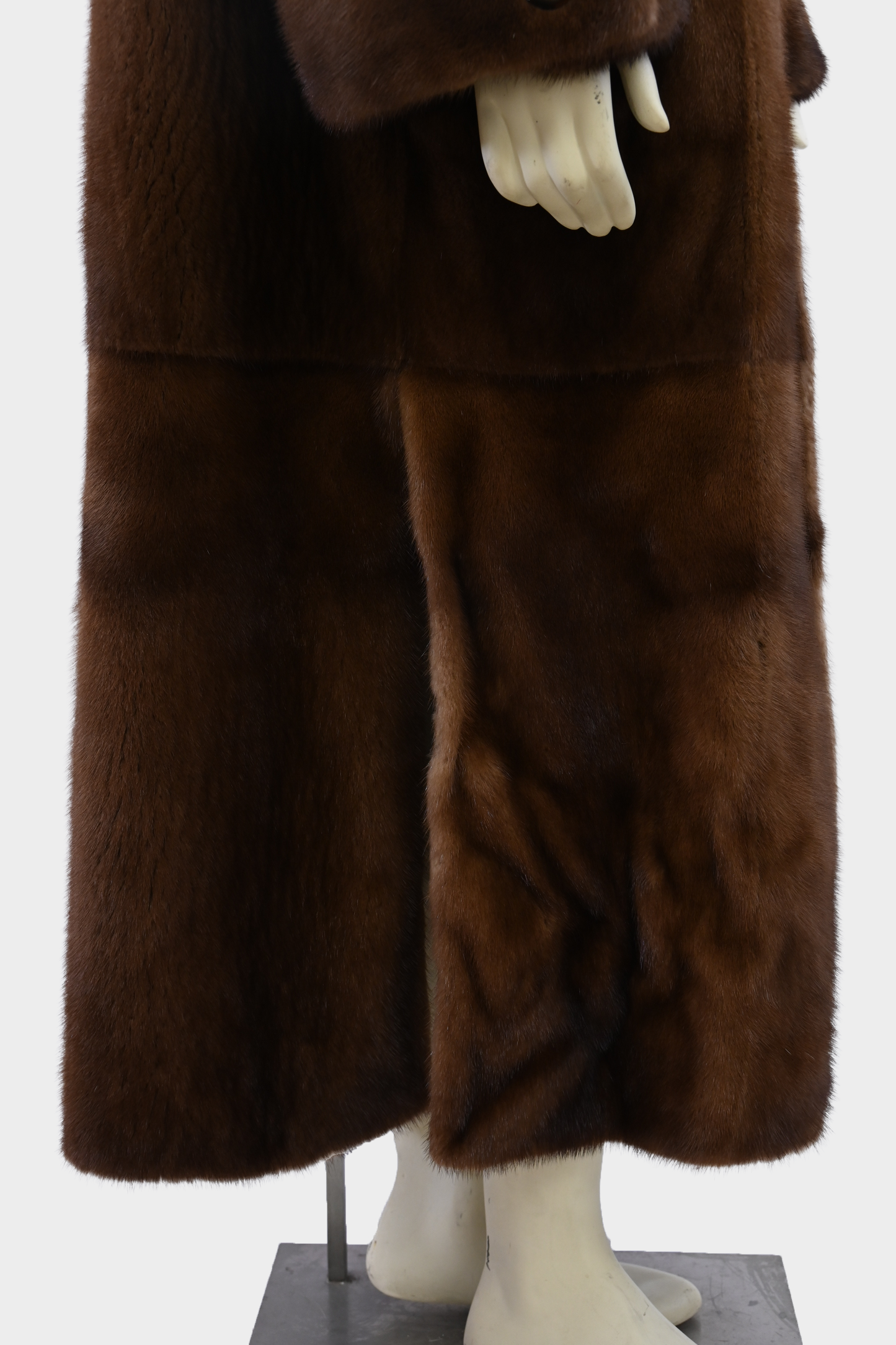 Mink Fur and Snakeprint Reversible Coat