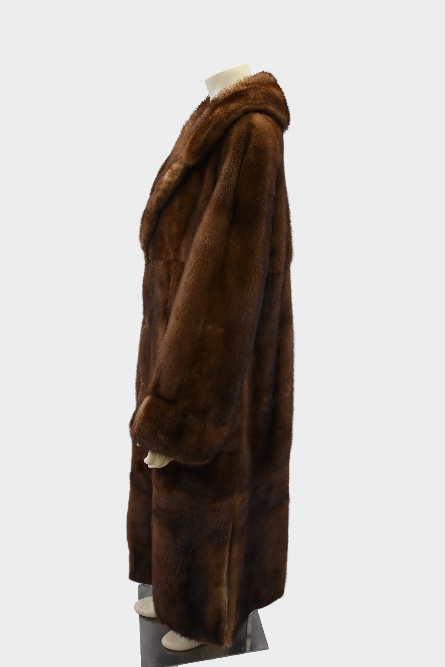 Mink Fur and Snakeprint Reversible Coat