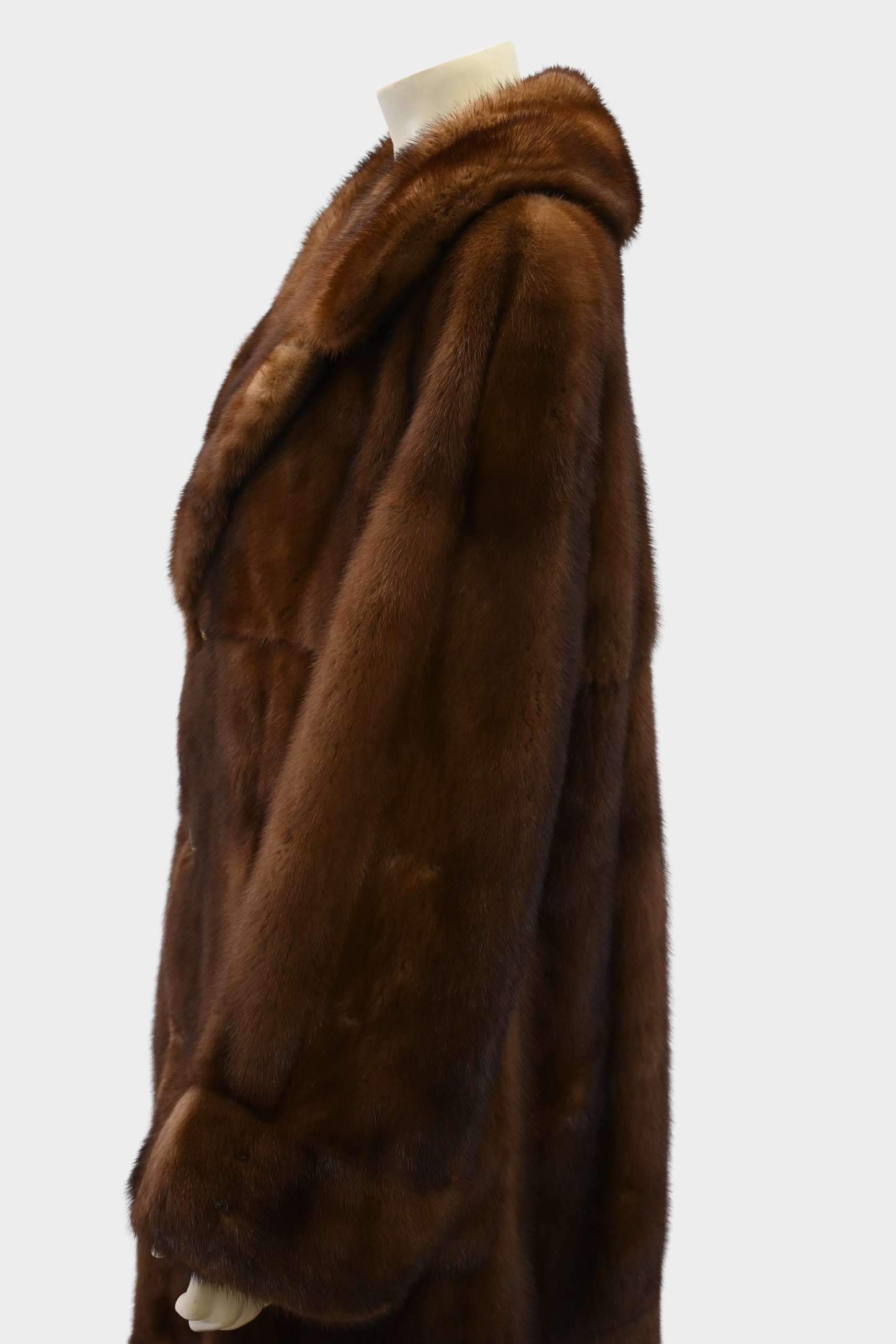 Mink Fur and Snakeprint Reversible Coat