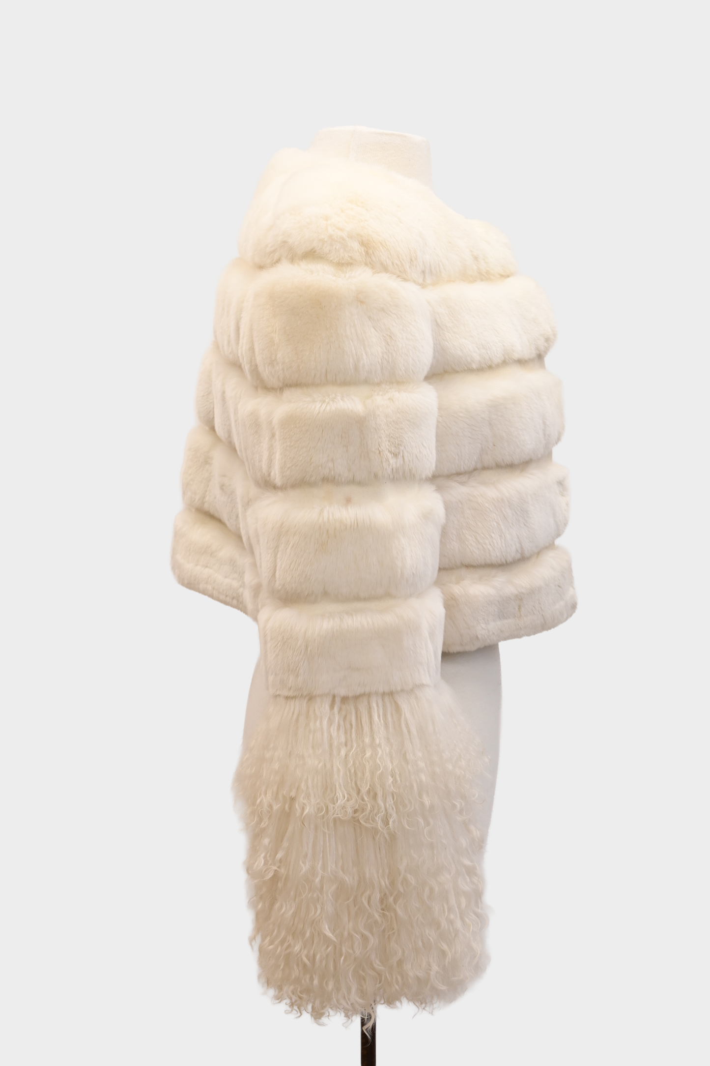 Rabbit and Mongolian Fur Jacket