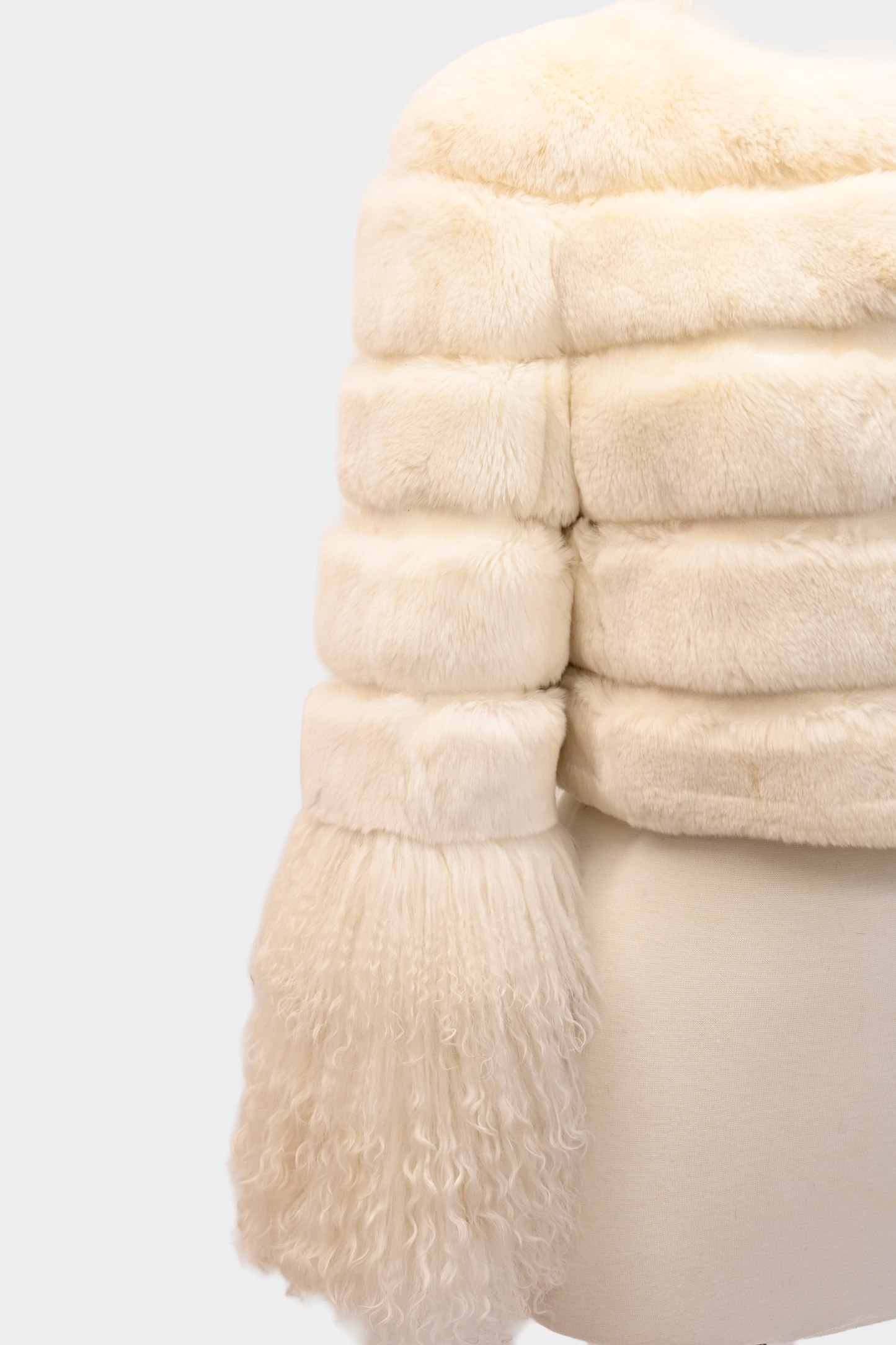 Rabbit and Mongolian Fur Jacket