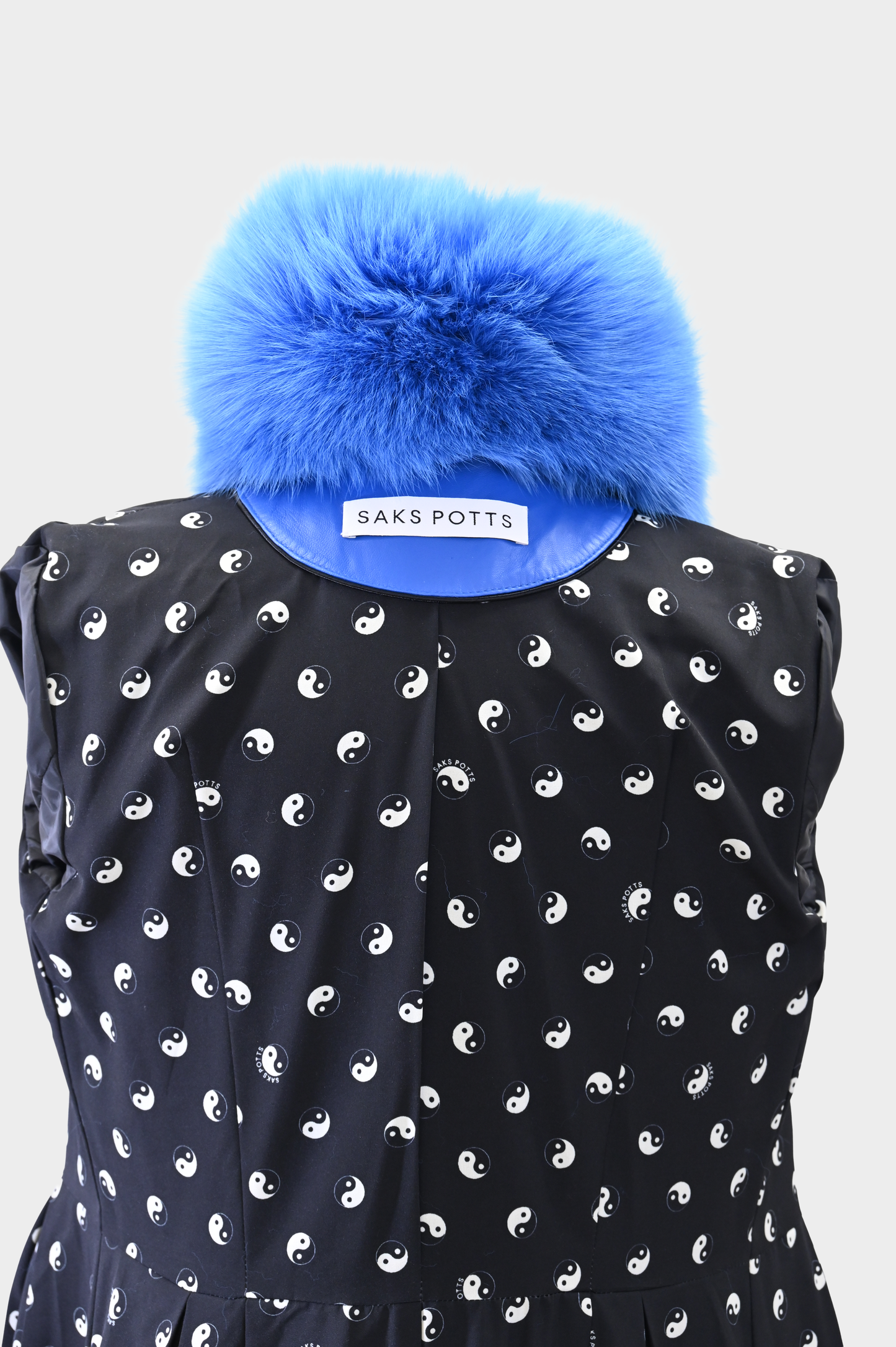 Saks Potts Leather Fox Fur Coat