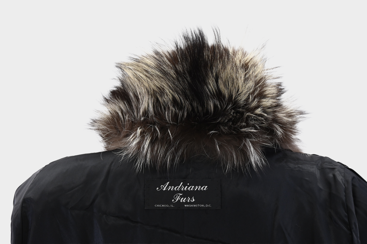 Silver Fox Full Length Fur Coat