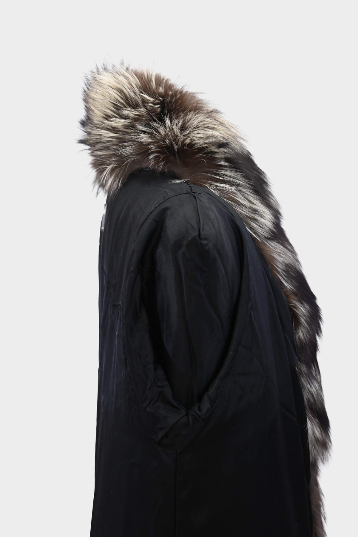 Silver Fox Full Length Fur Coat