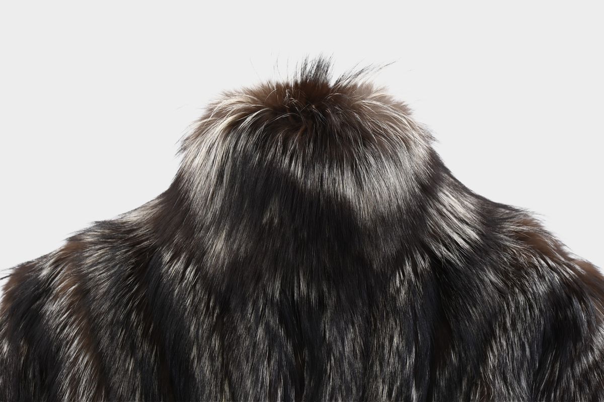 Silver Fox Full Length Fur Coat