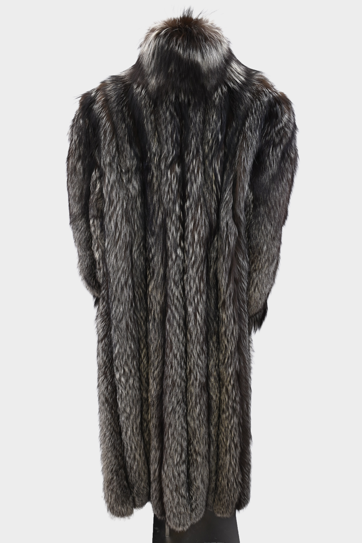 Silver Fox Full Length Fur Coat