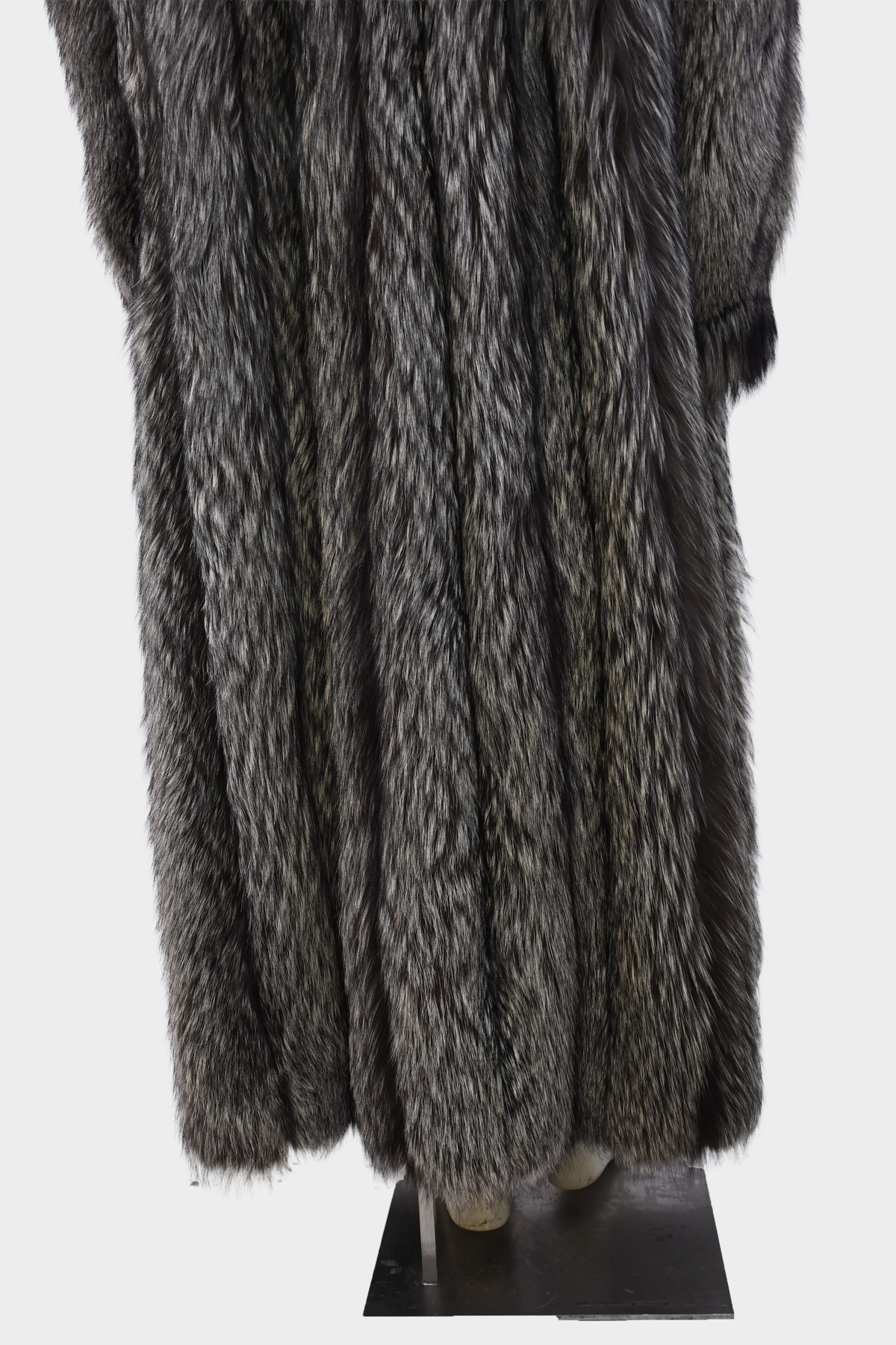 Silver Fox Full Length Fur Coat
