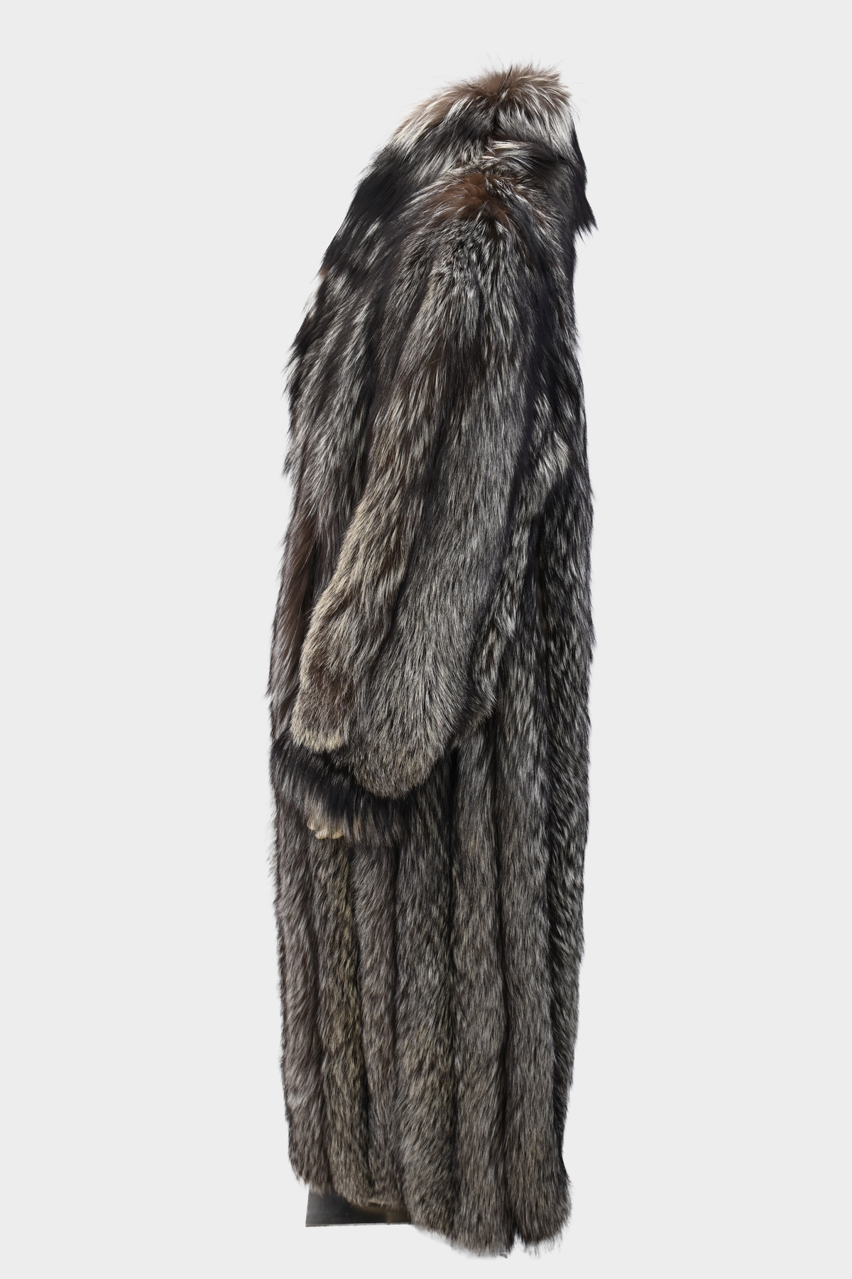Silver Fox Full Length Fur Coat