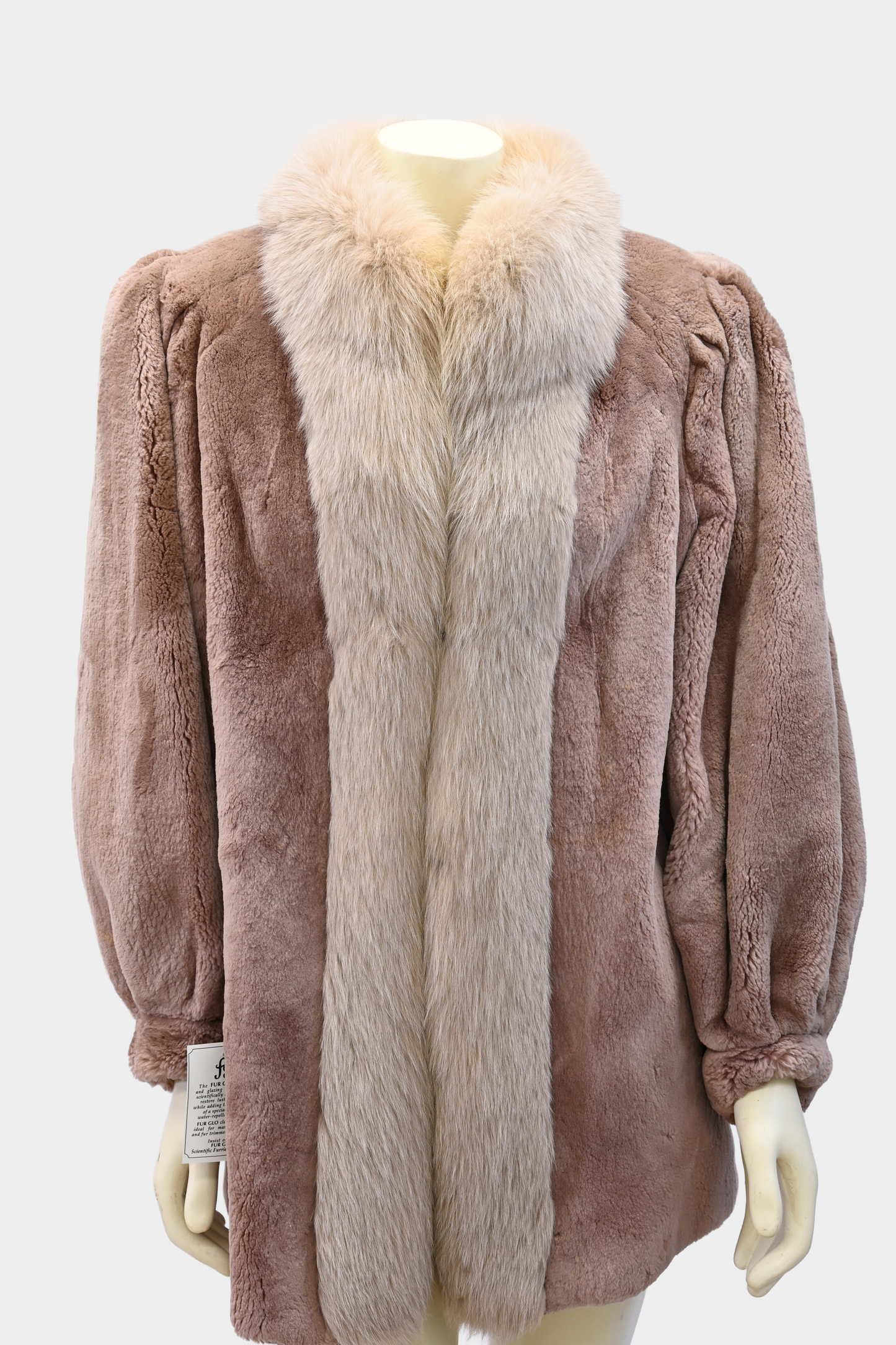 HILLIS Aspen Vail Beaver Jacket with Fox Tuxedo Trim