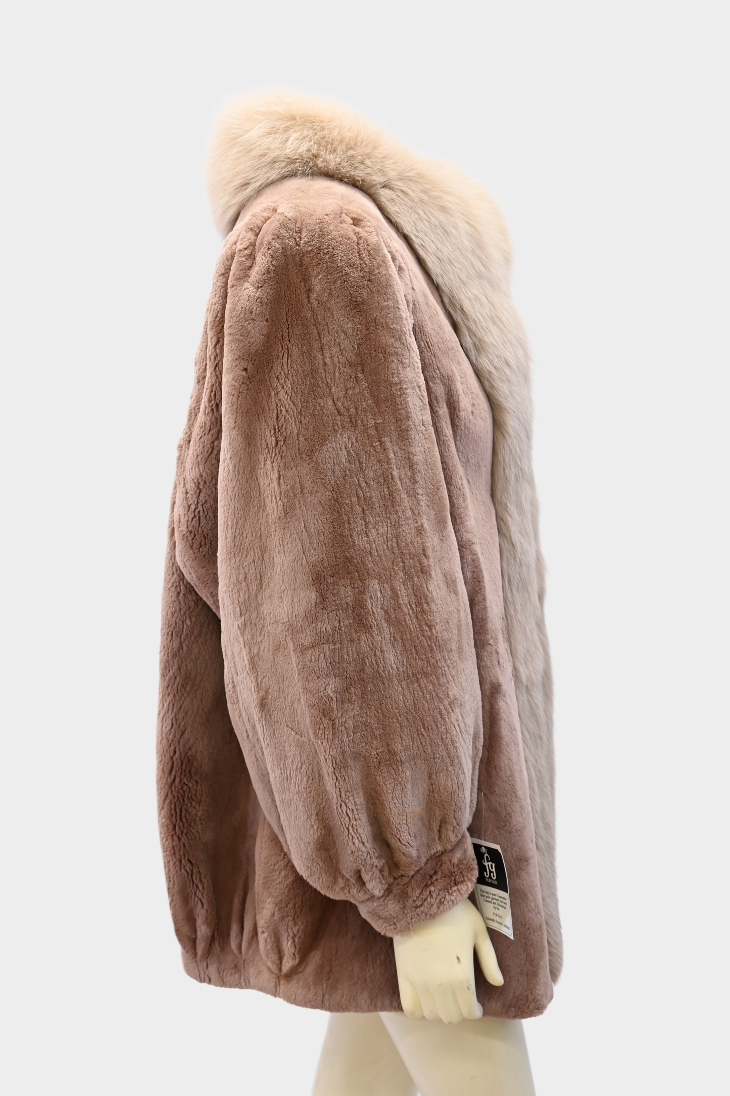 HILLIS Aspen Vail Beaver Jacket with Fox Tuxedo Trim