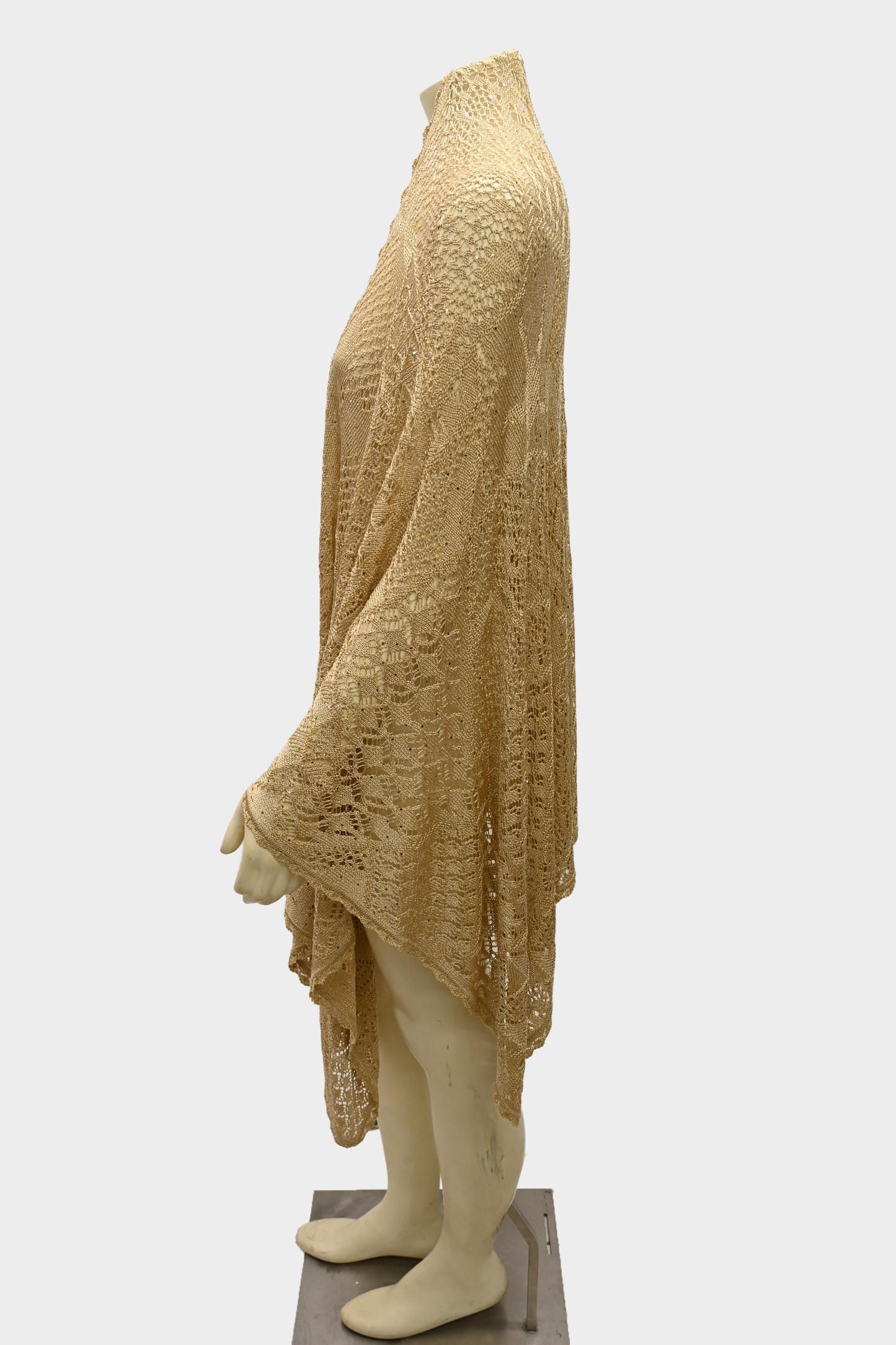 St. John Gold Poncho Cardigan