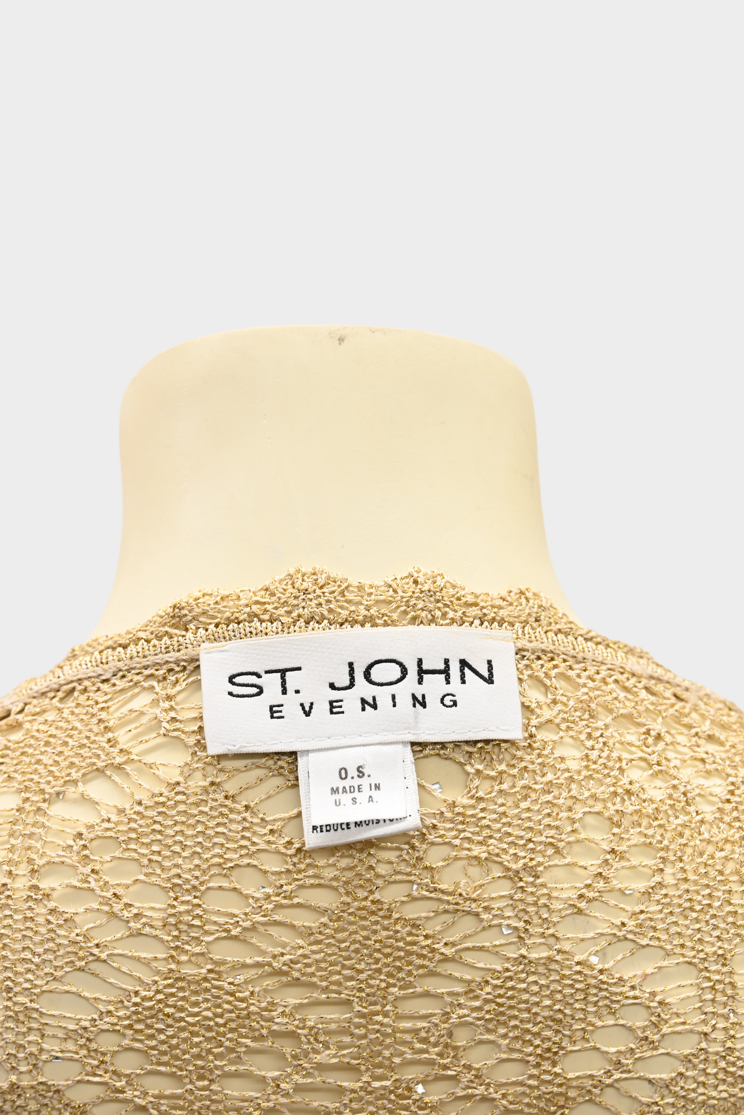 St. John Gold Poncho Cardigan