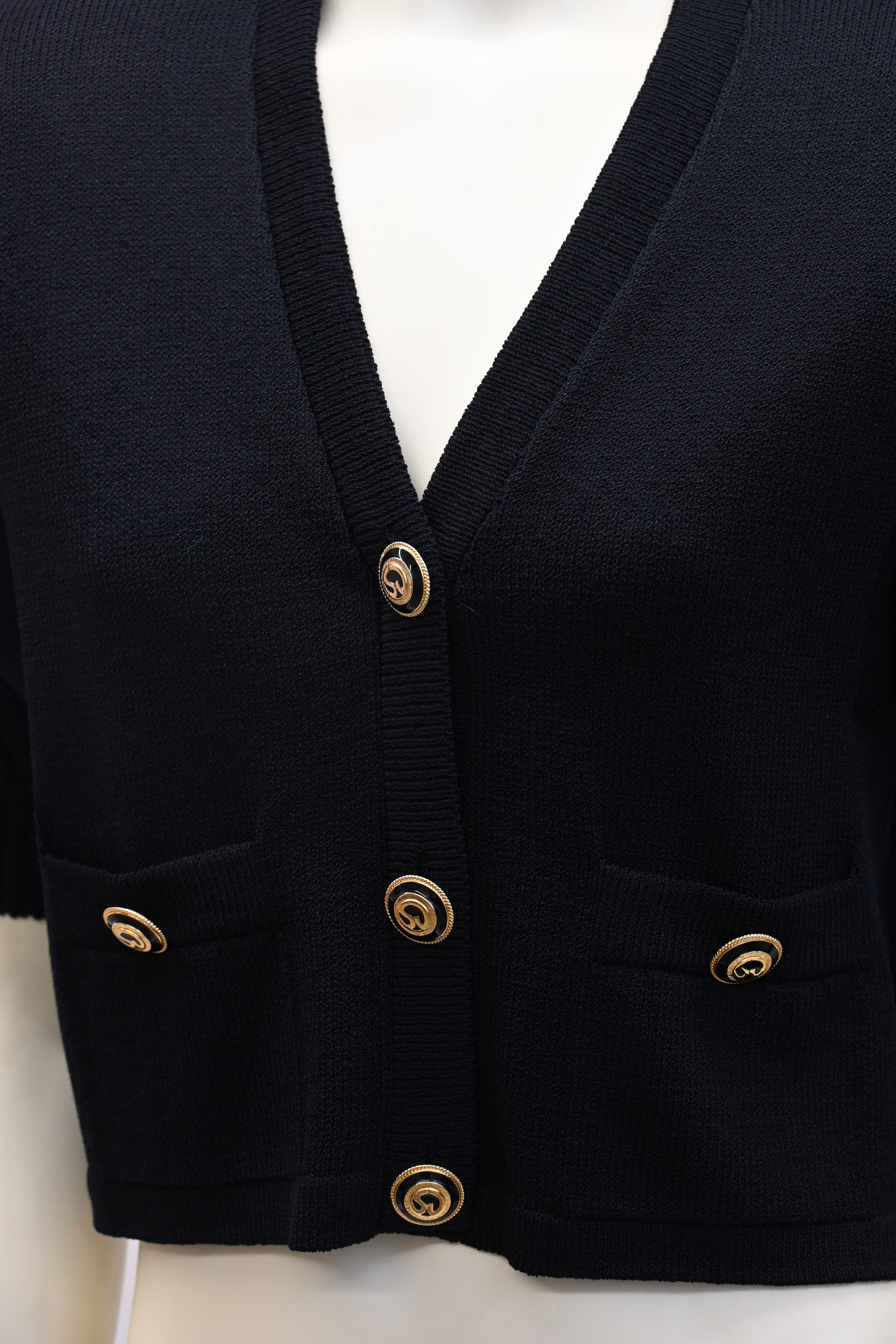 St. John Santana Knit Cropped Jacket