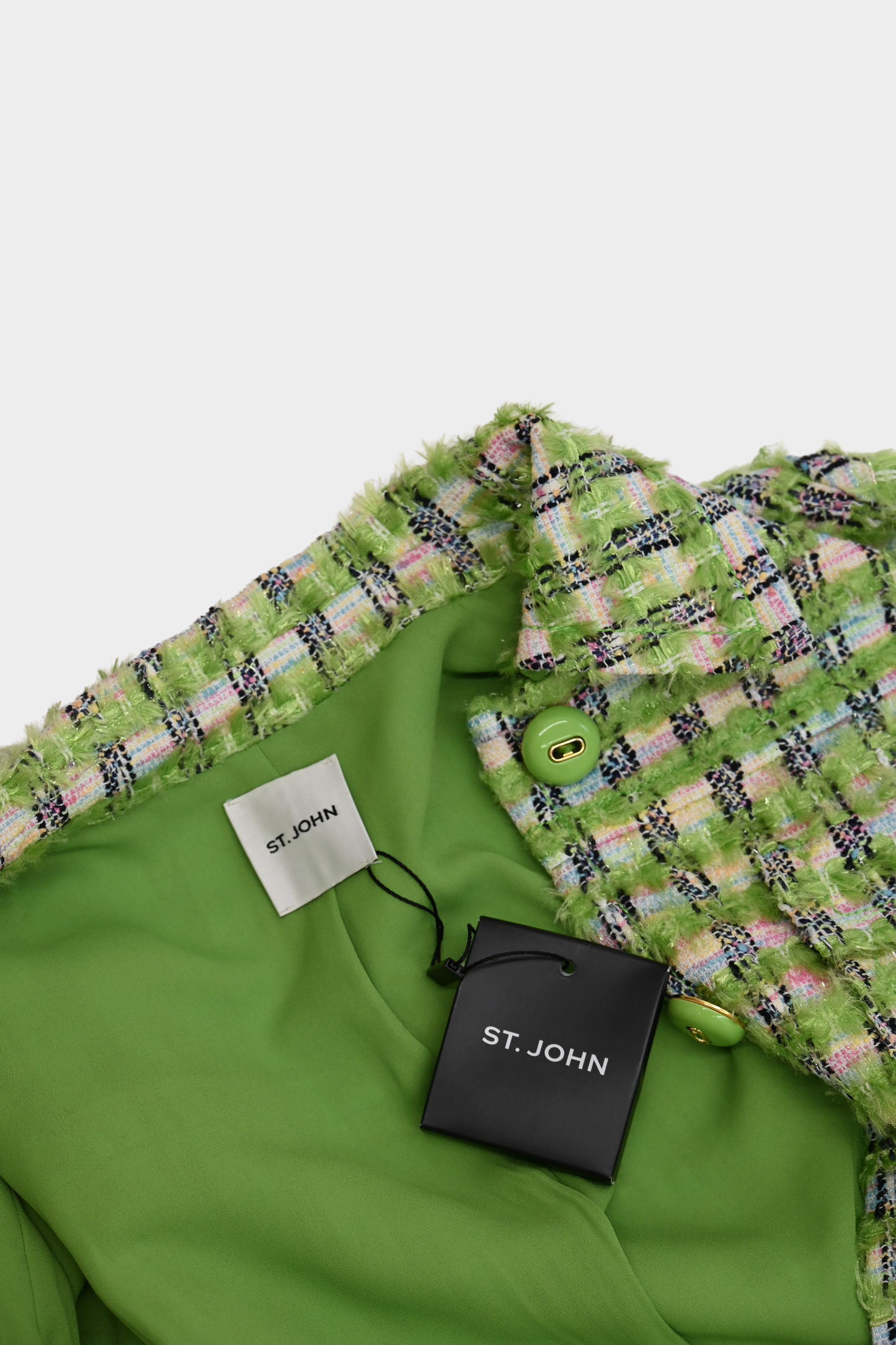 St. John Spring 2025 Tweed Crop Jacket NWT