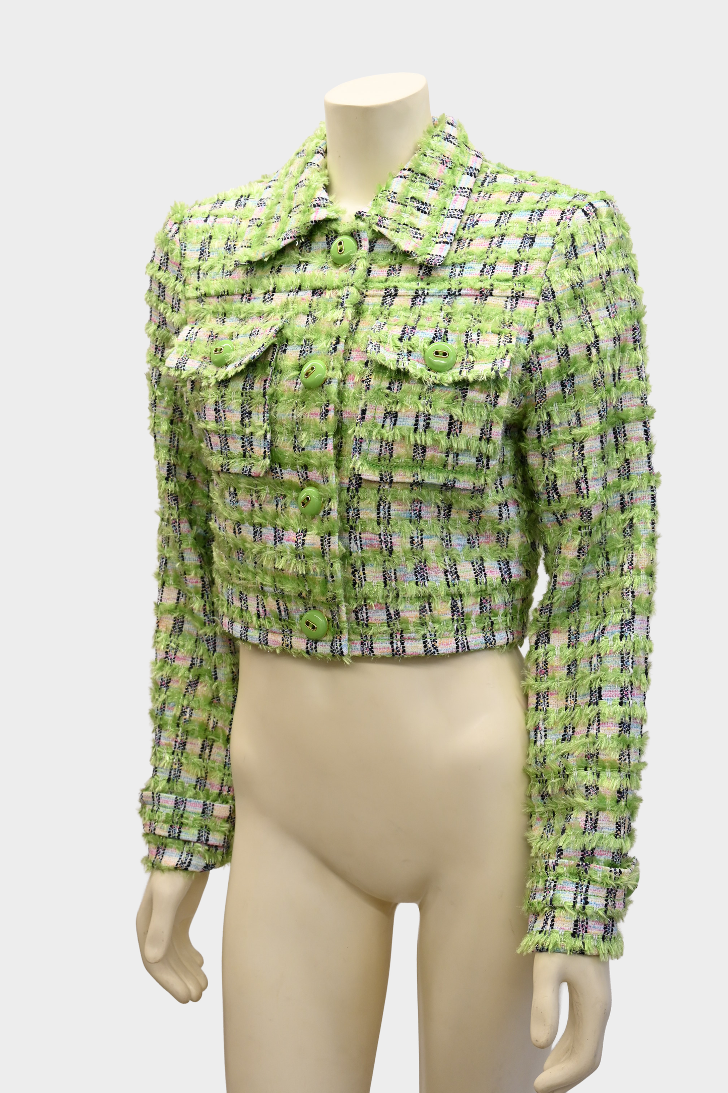 St. John Spring 2025 Tweed Crop Jacket NWT