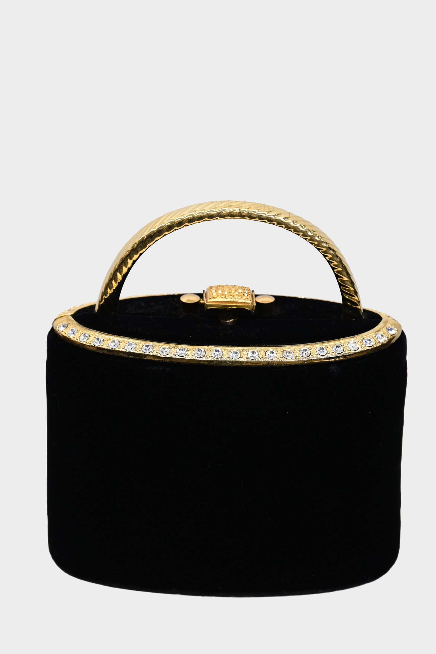 J&S Original Black Velvet Evening Bag - Vintage