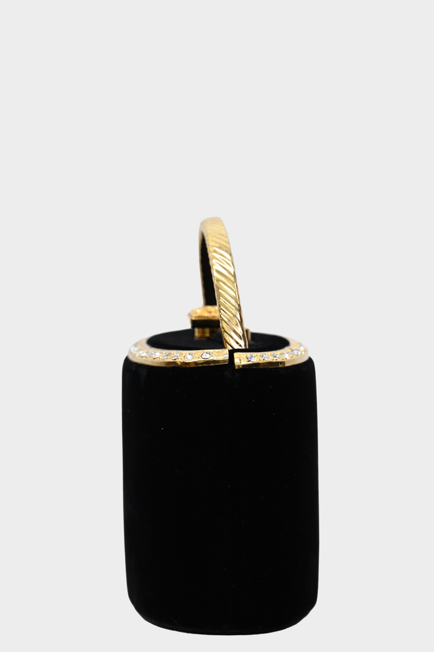 J&S Original Black Velvet Evening Bag - Vintage