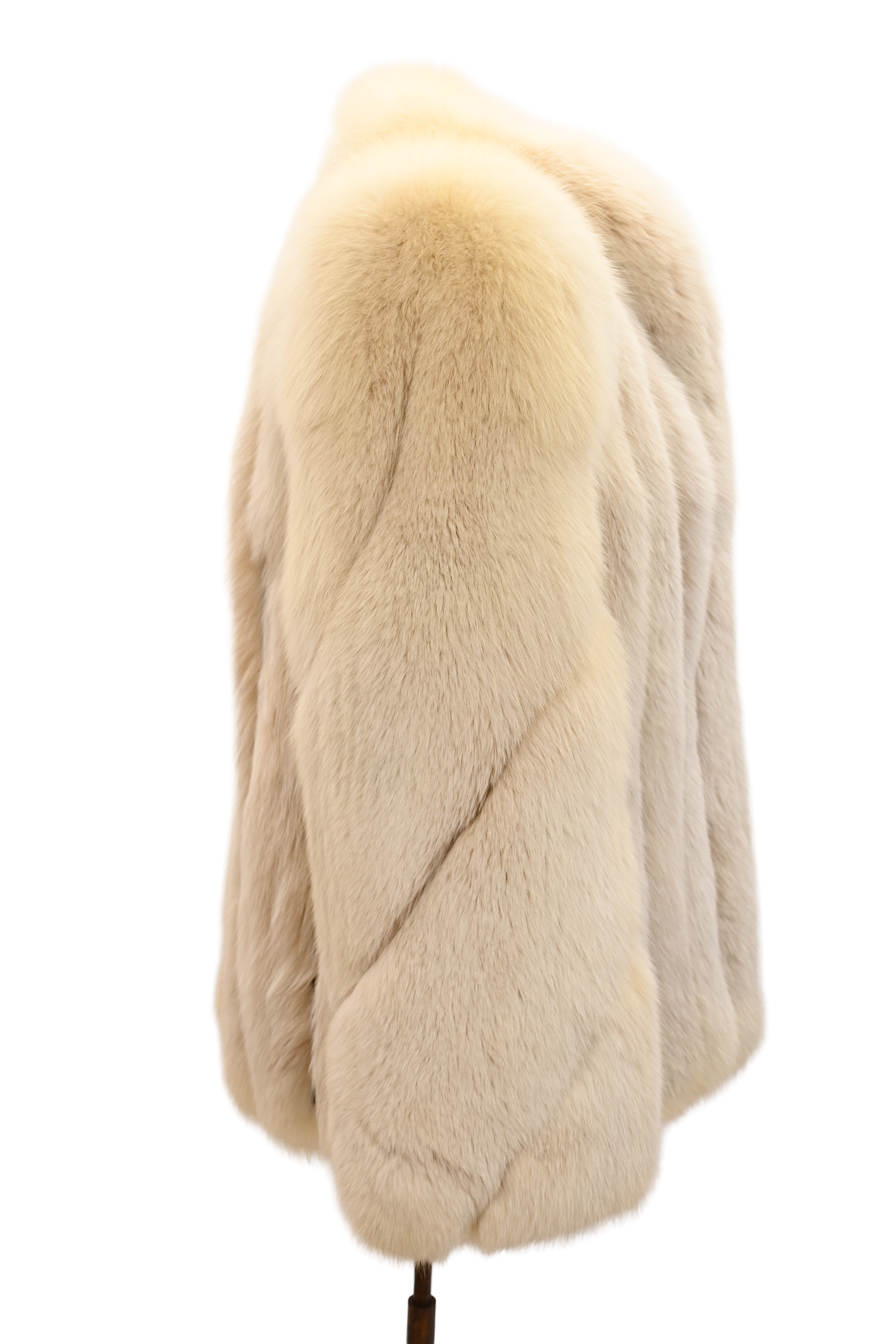 Fox Fur Swirl Sleeve Jacket