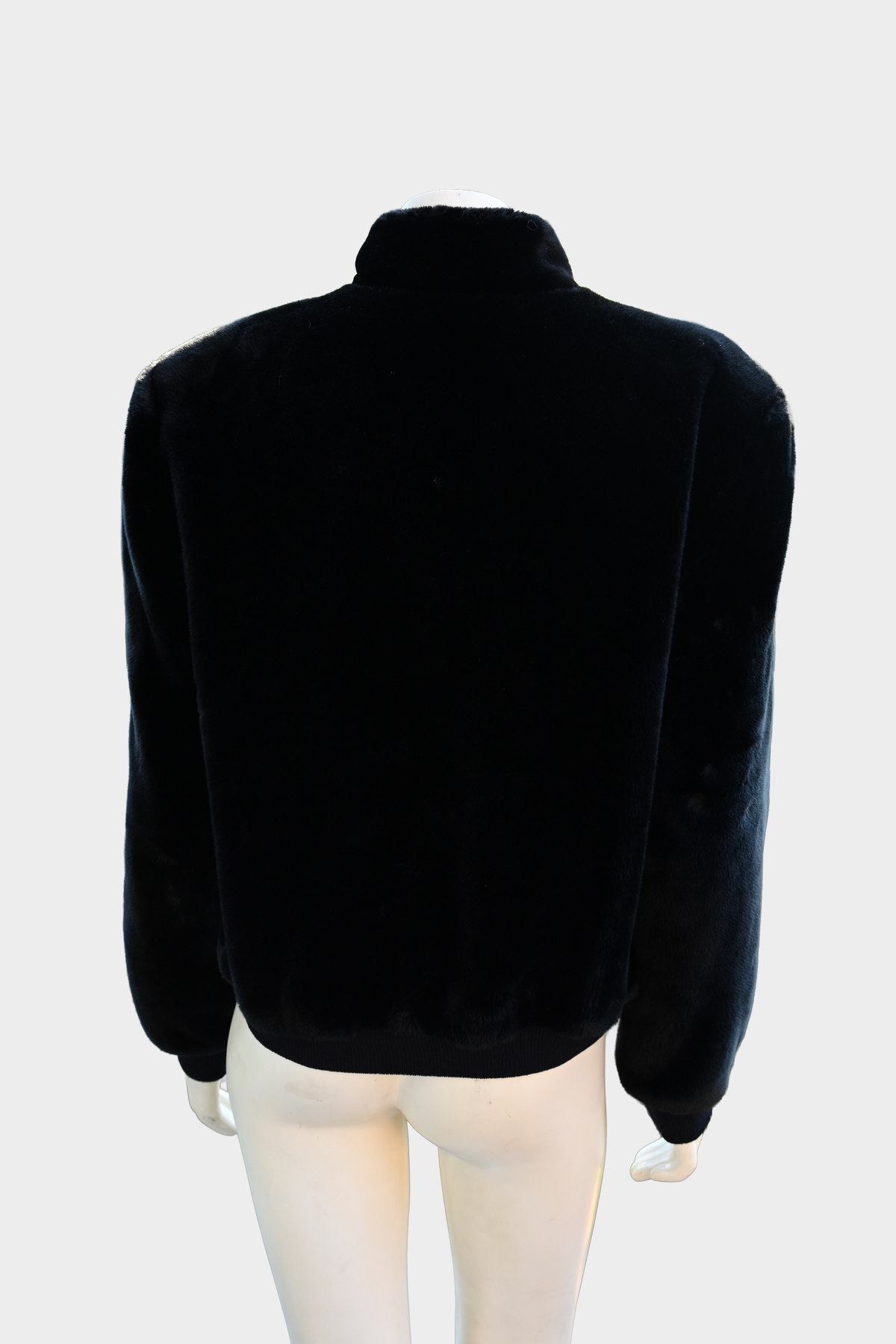 St. John Faux Fur Bomber Jacket