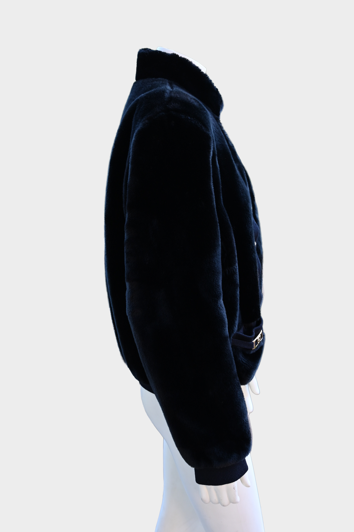 St. John Faux Fur Bomber Jacket