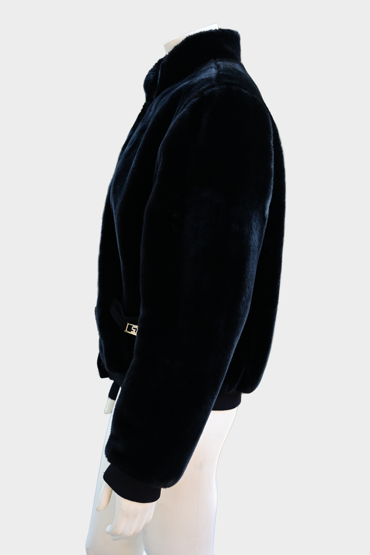 St. John Faux Fur Bomber Jacket