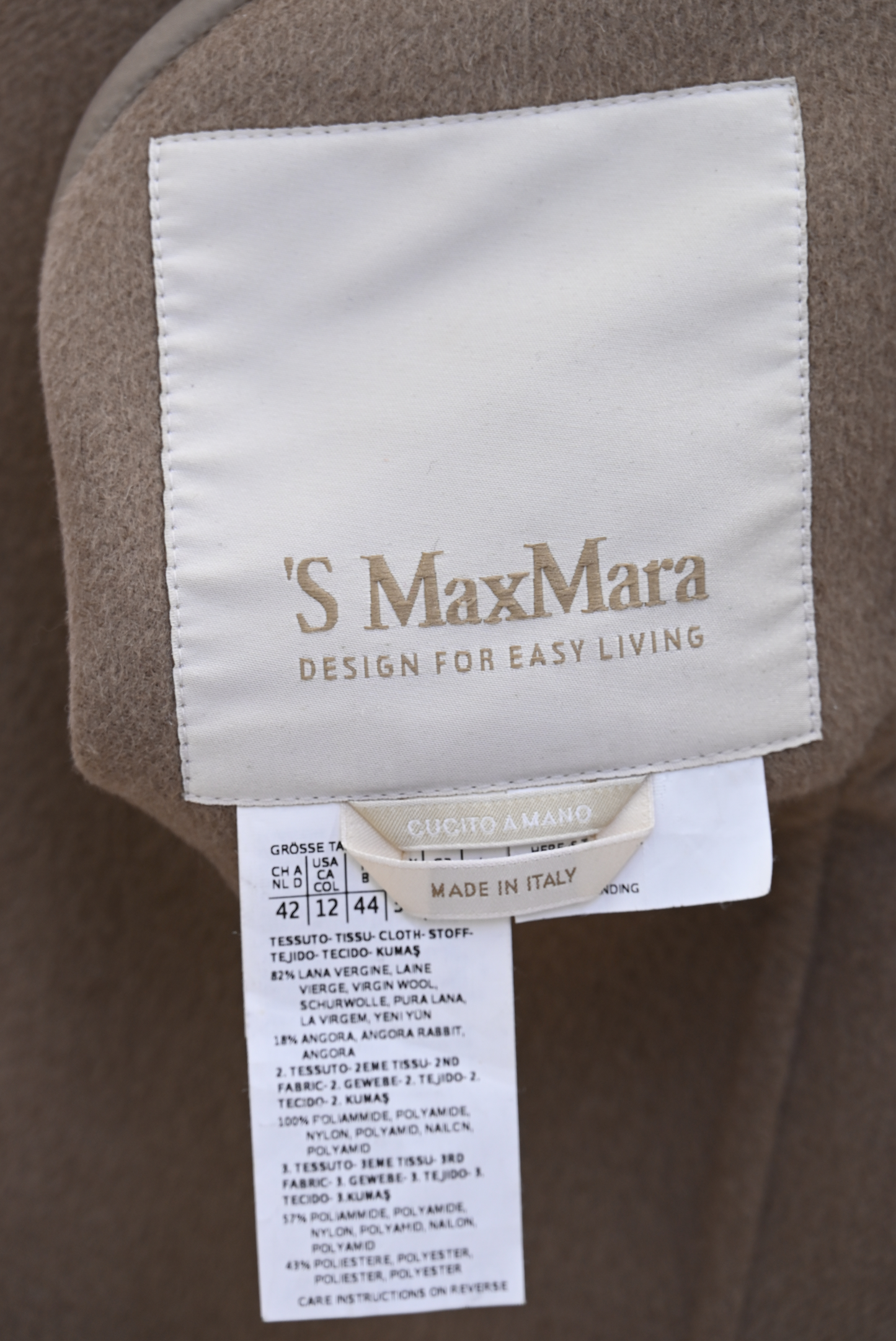 S' Max Mara Reversible Coat