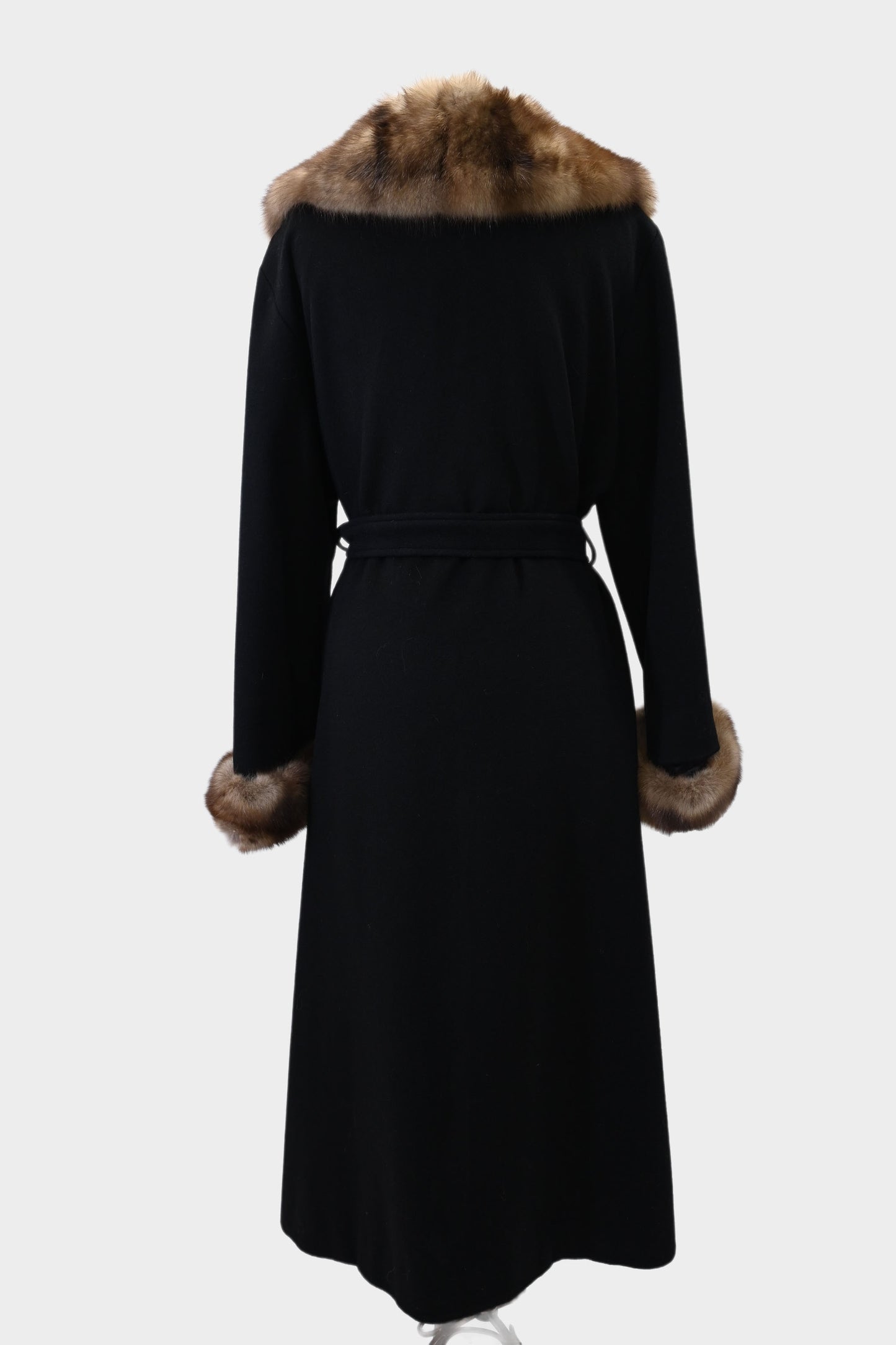 Wool & Sable Fur Coat