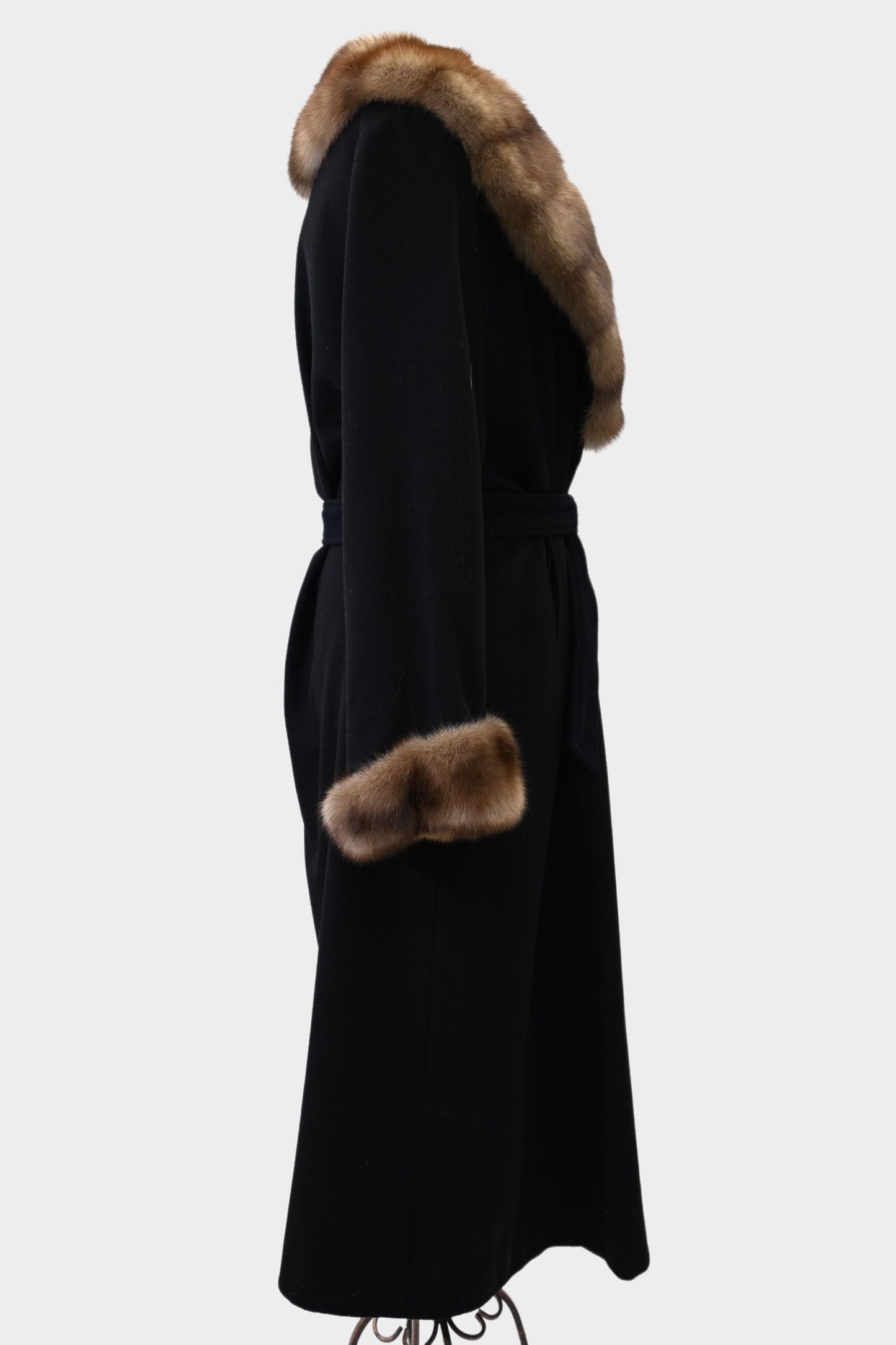 Wool & Sable Fur Coat