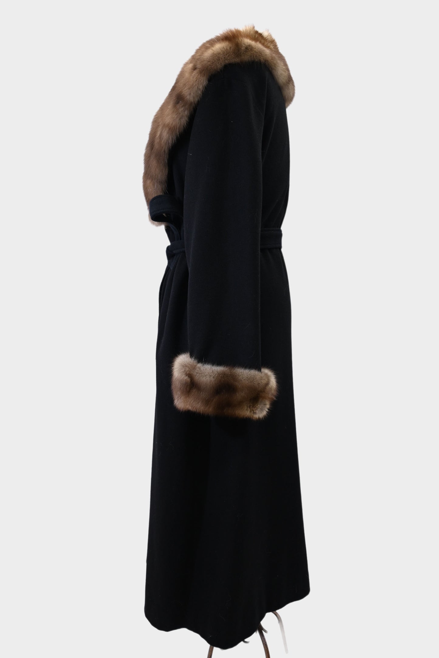 Wool & Sable Fur Coat