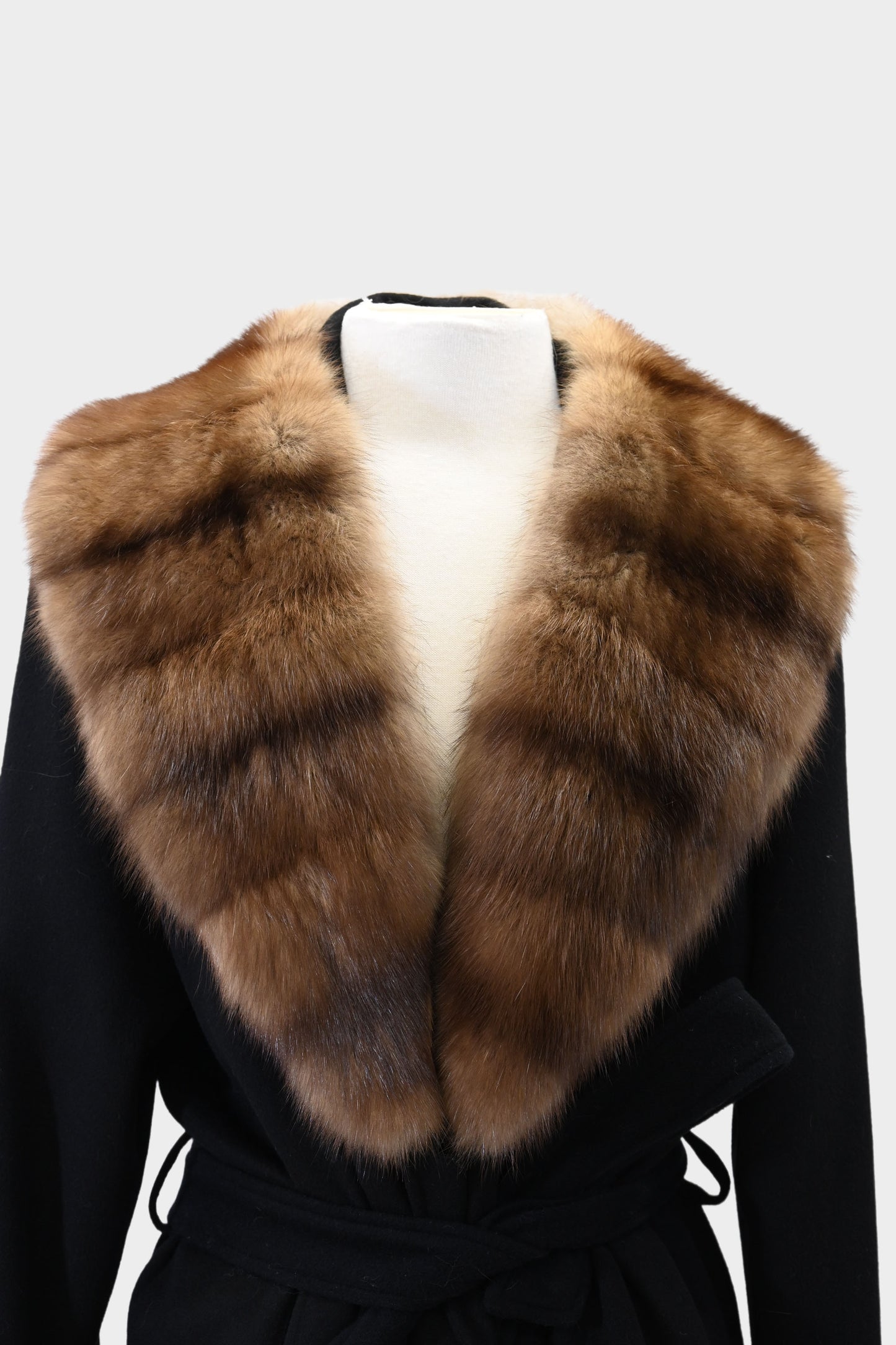 Wool & Sable Fur Coat