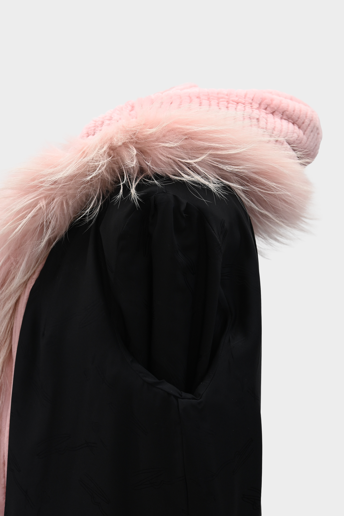 Zuki Sheared Beaver & Feathered Fox Fur Coat
