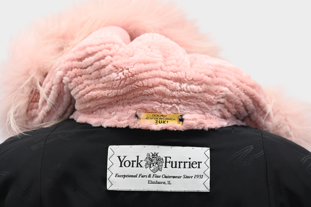 Zuki Sheared Beaver & Feathered Fox Fur Coat