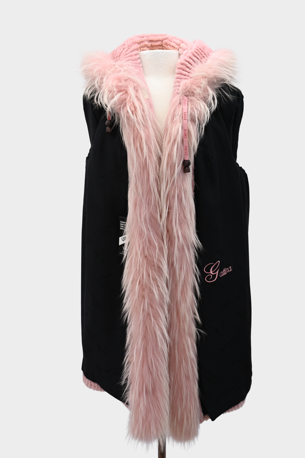 Zuki Sheared Beaver & Feathered Fox Fur Coat