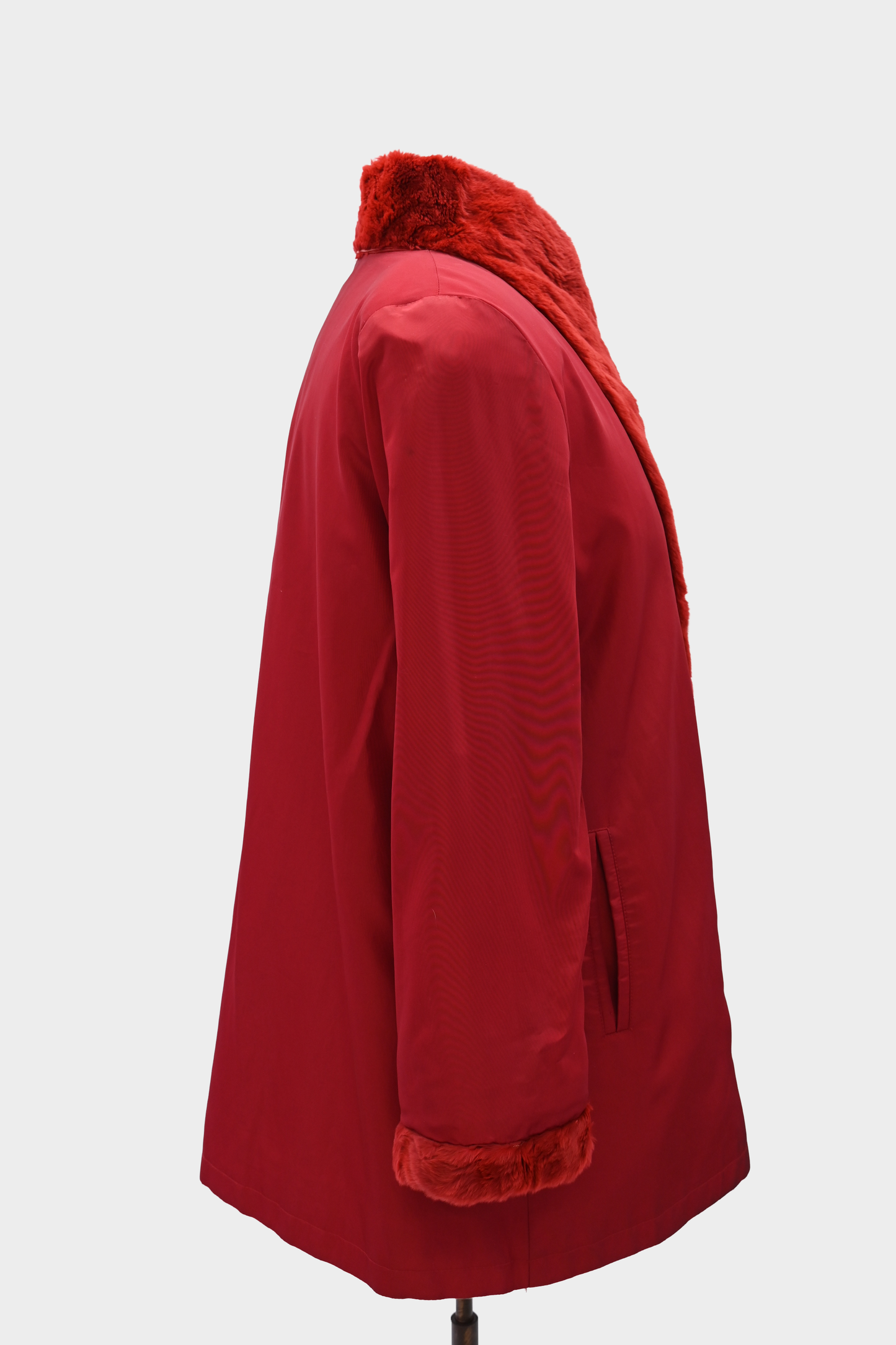 Sheared Reversible Fur Stroller Coat