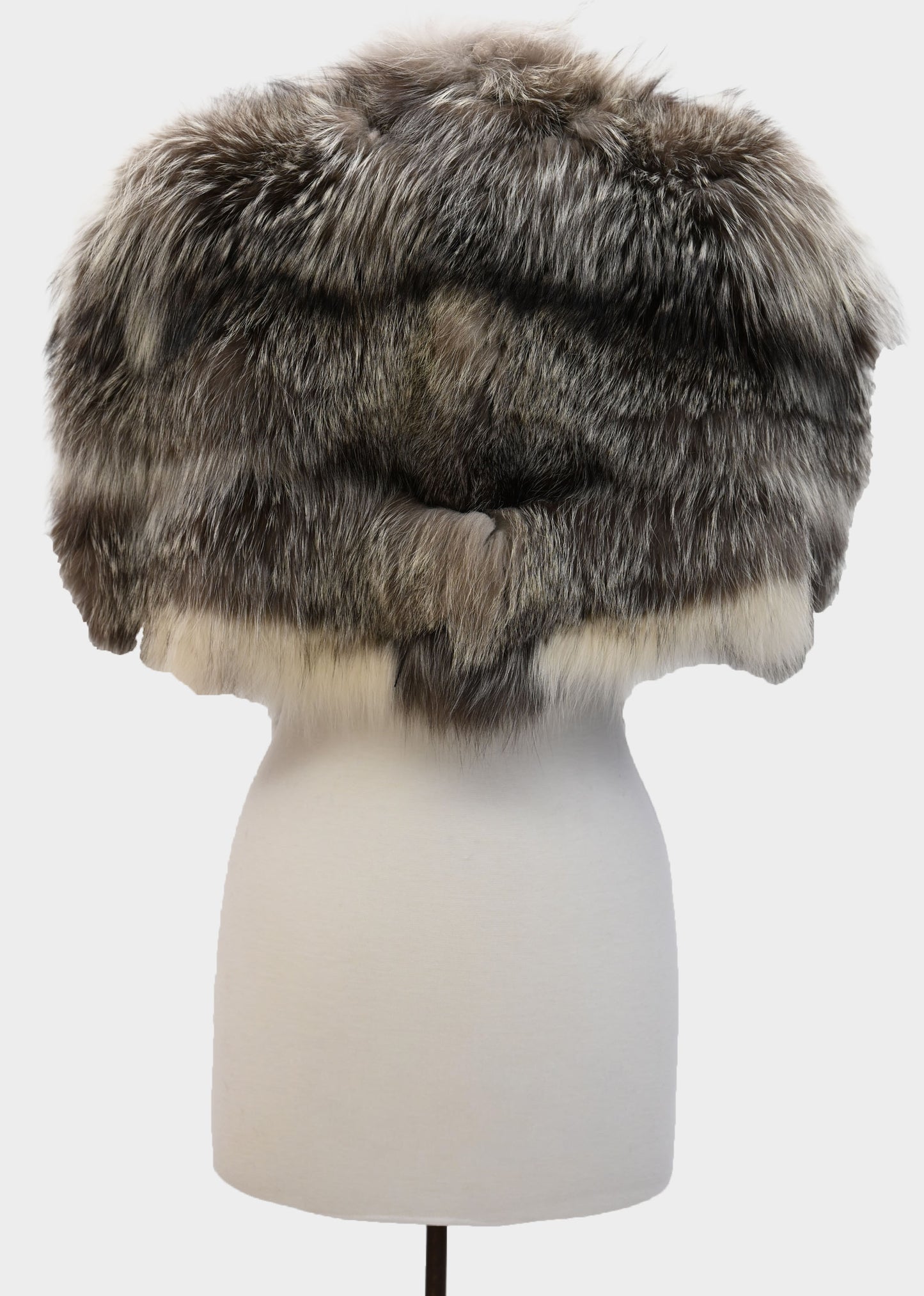 Silver Fox Cropped Fur Jacket