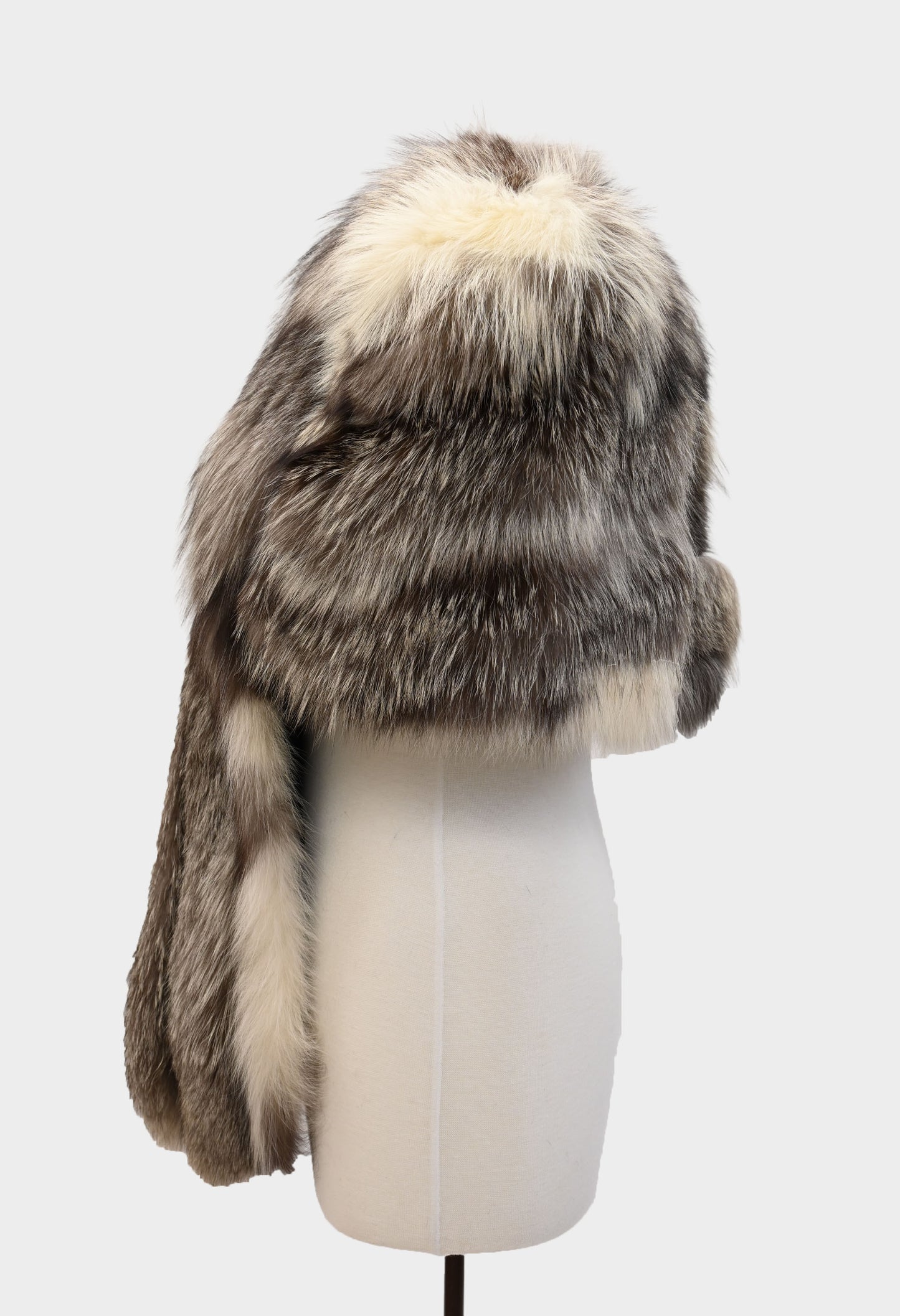 Silver Fox Cropped Fur Jacket