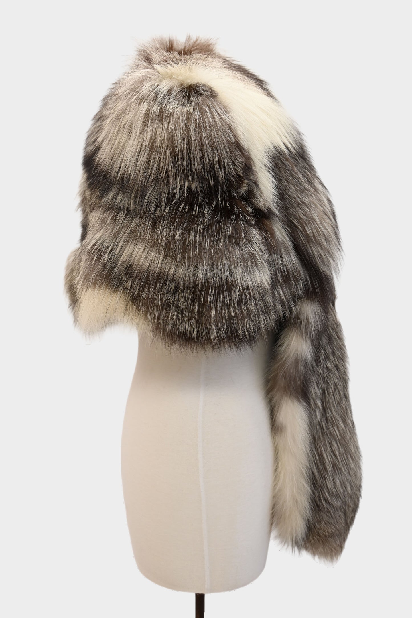 Silver Fox Cropped Fur Jacket