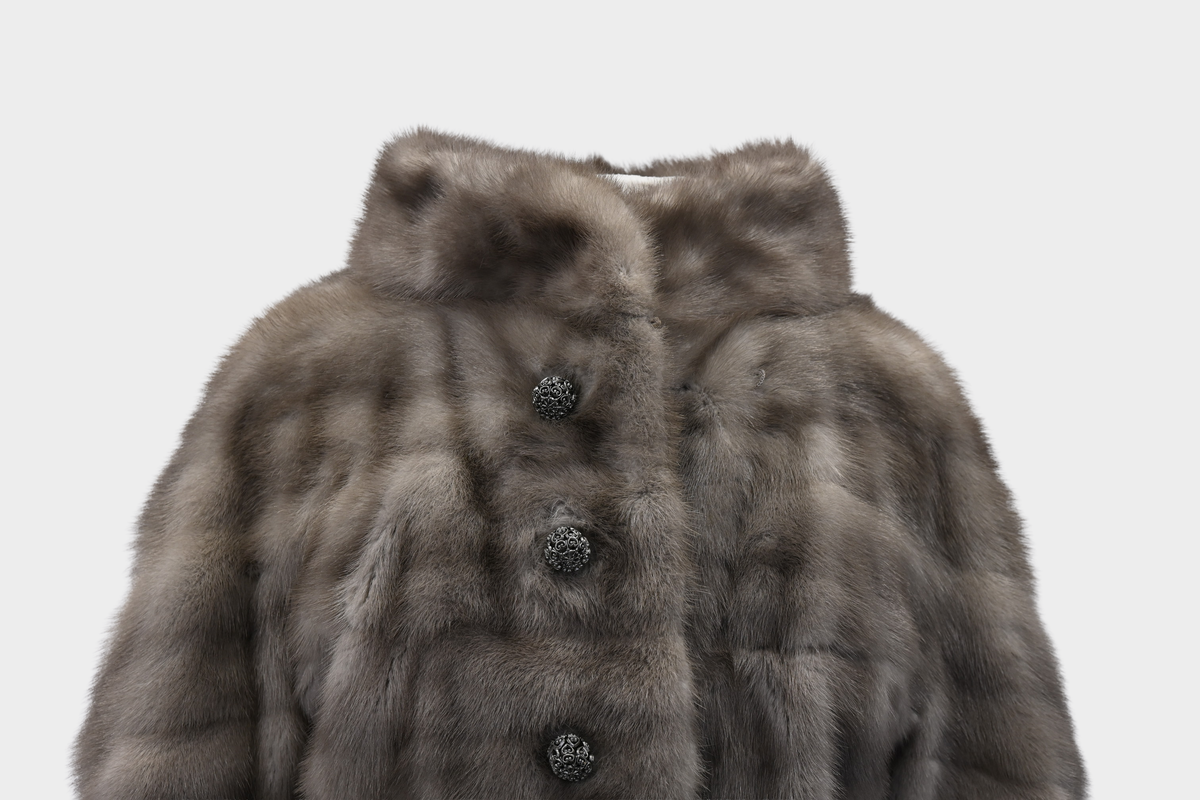Mink Gray Fur Coat