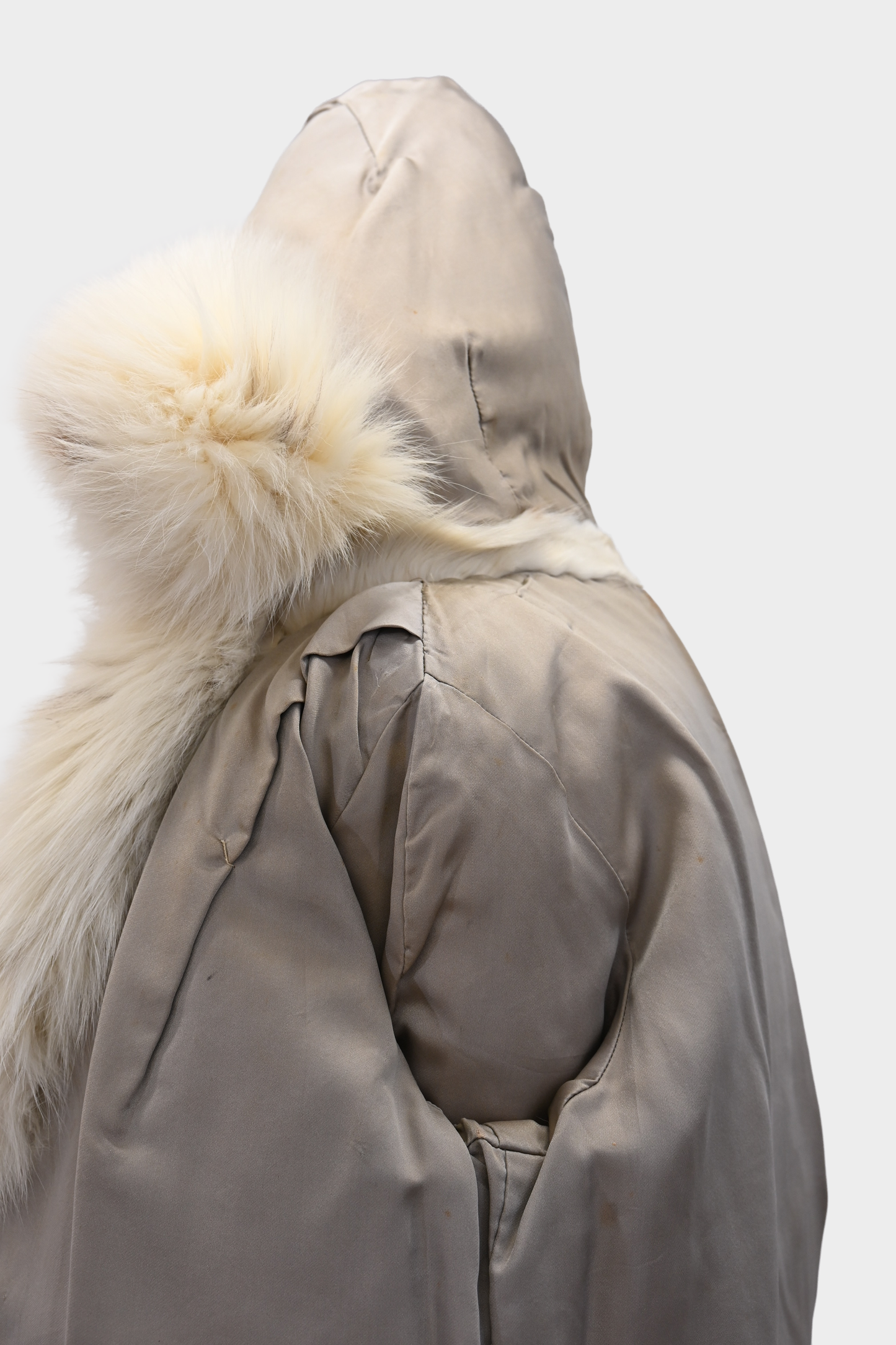 Spotted Fox Fur Bomber Jacket