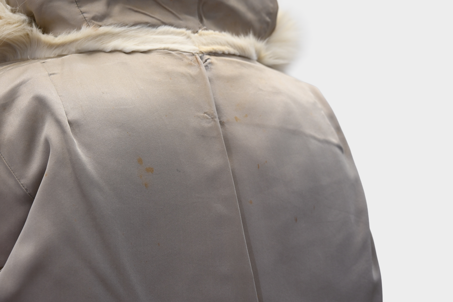 Spotted Fox Fur Bomber Jacket