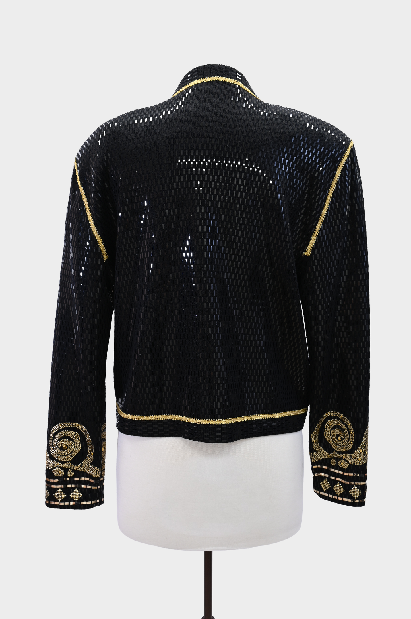 St. John Gold Embellished Evening Jacket