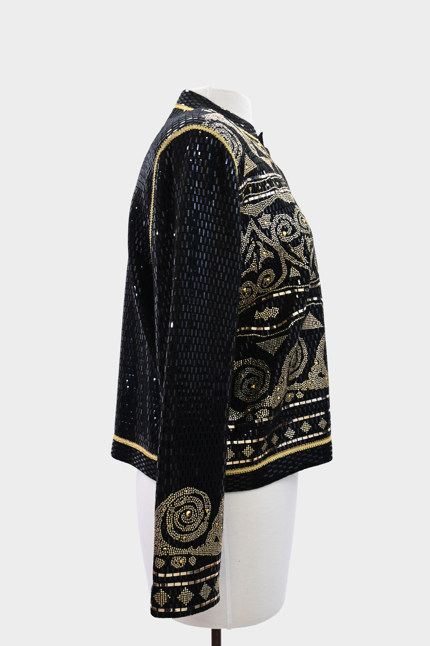St. John Gold Embellished Evening Jacket