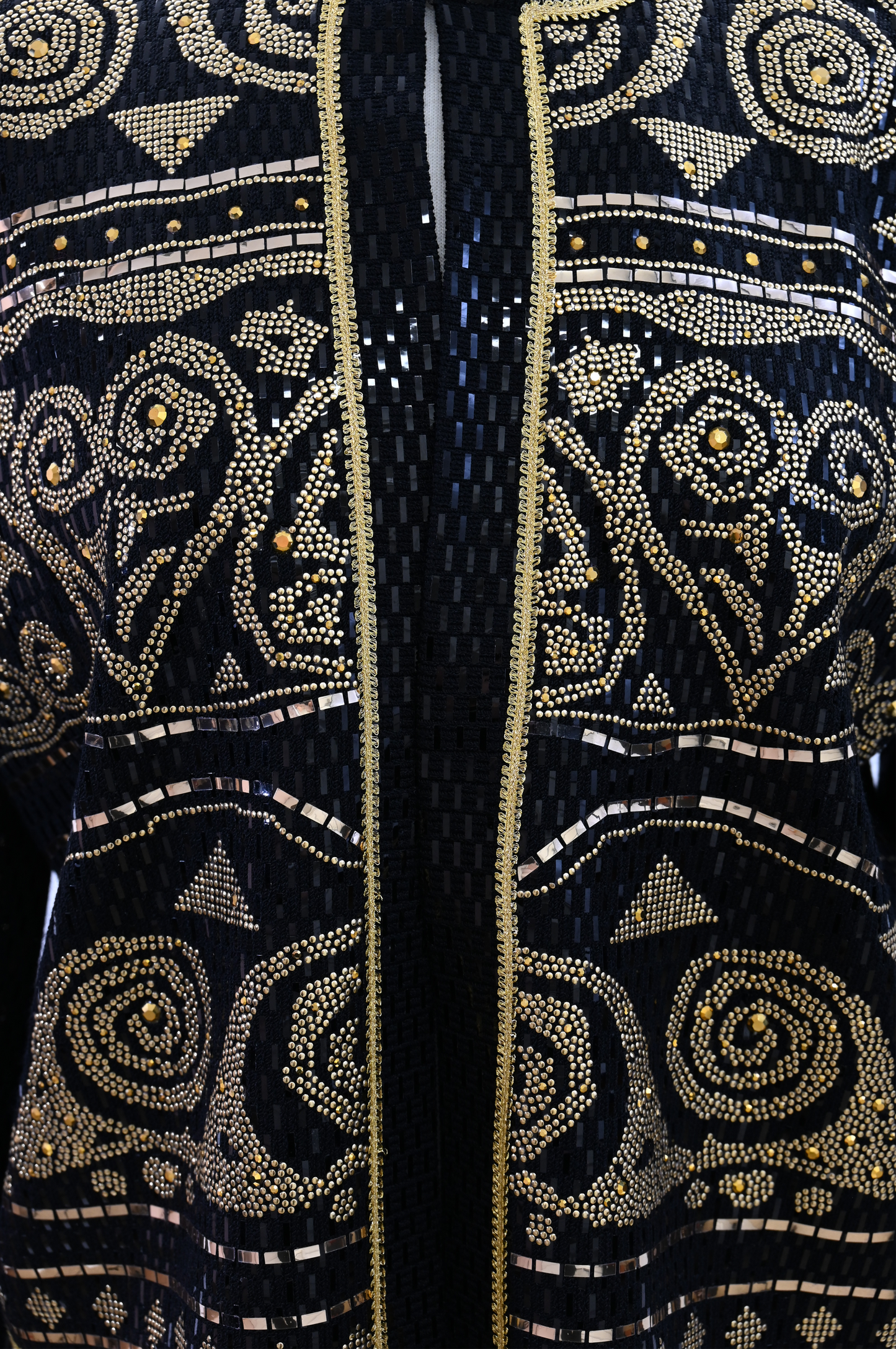 St. John Gold Embellished Evening Jacket