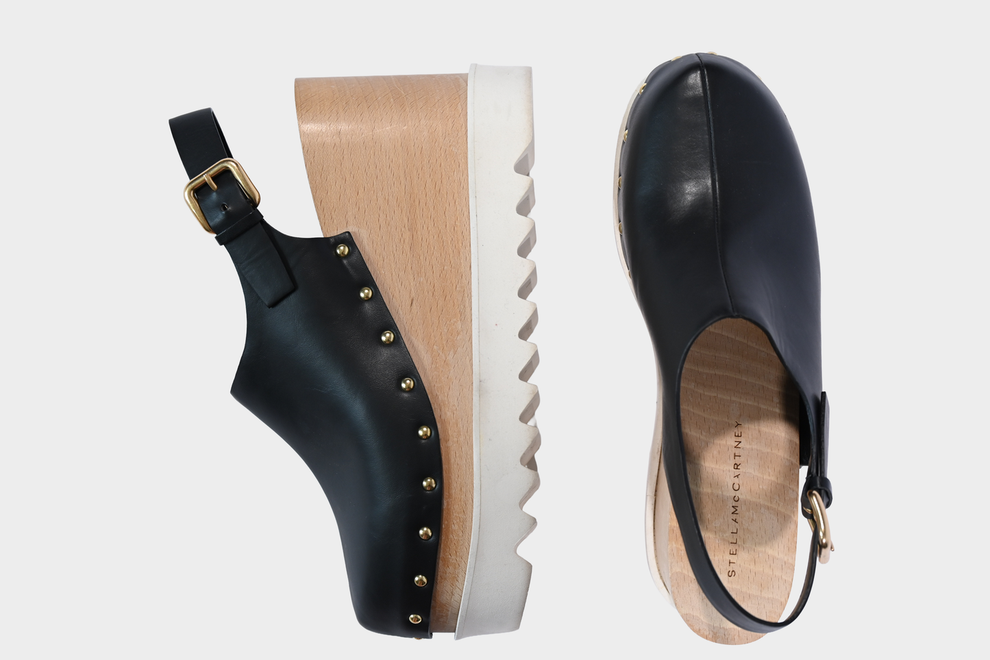 Stella McCartney Elyse Slingback Platform Clogs SZ 41, US 11