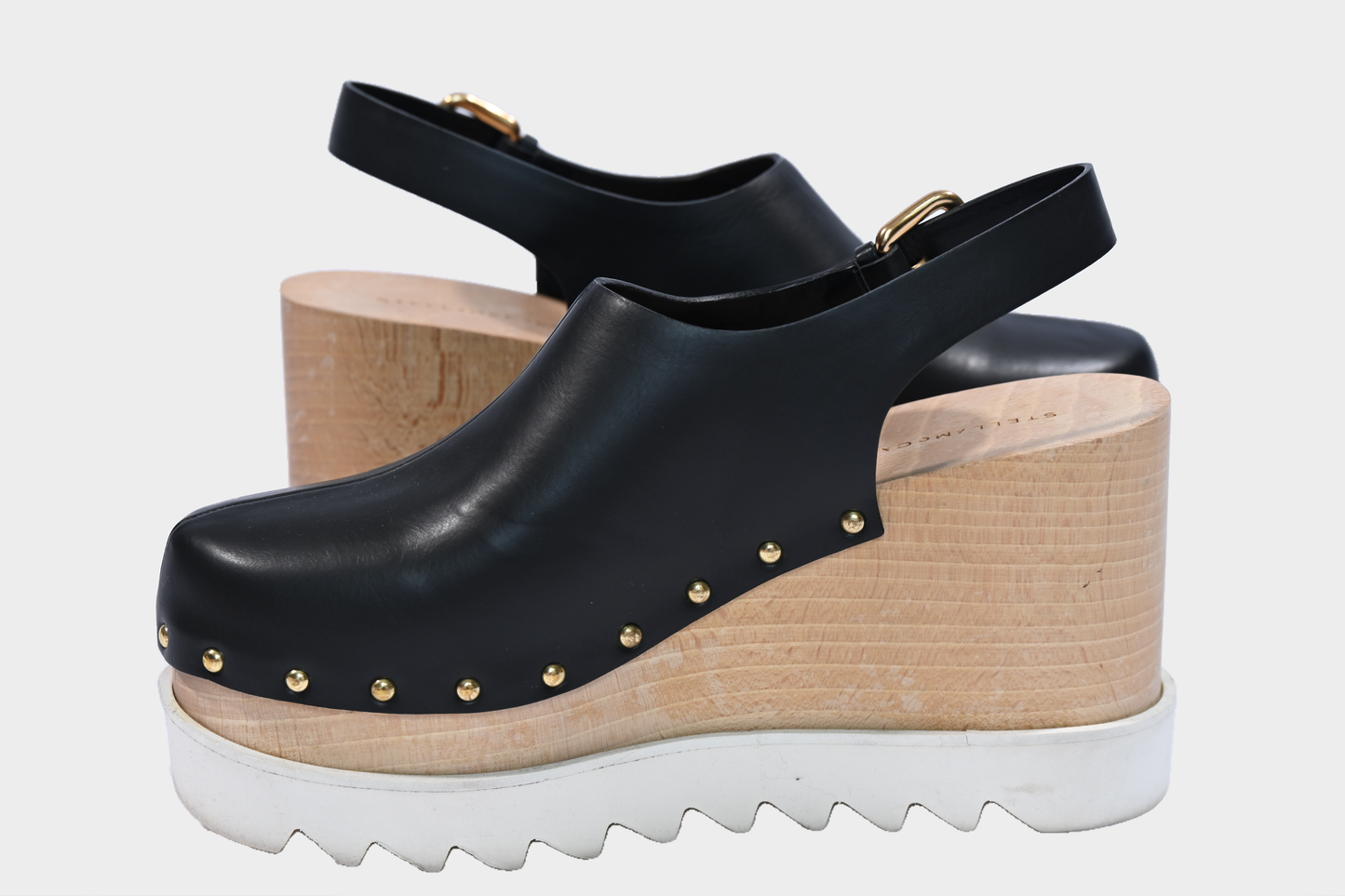 Stella McCartney Elyse Slingback Platform Clogs SZ 41, US 11