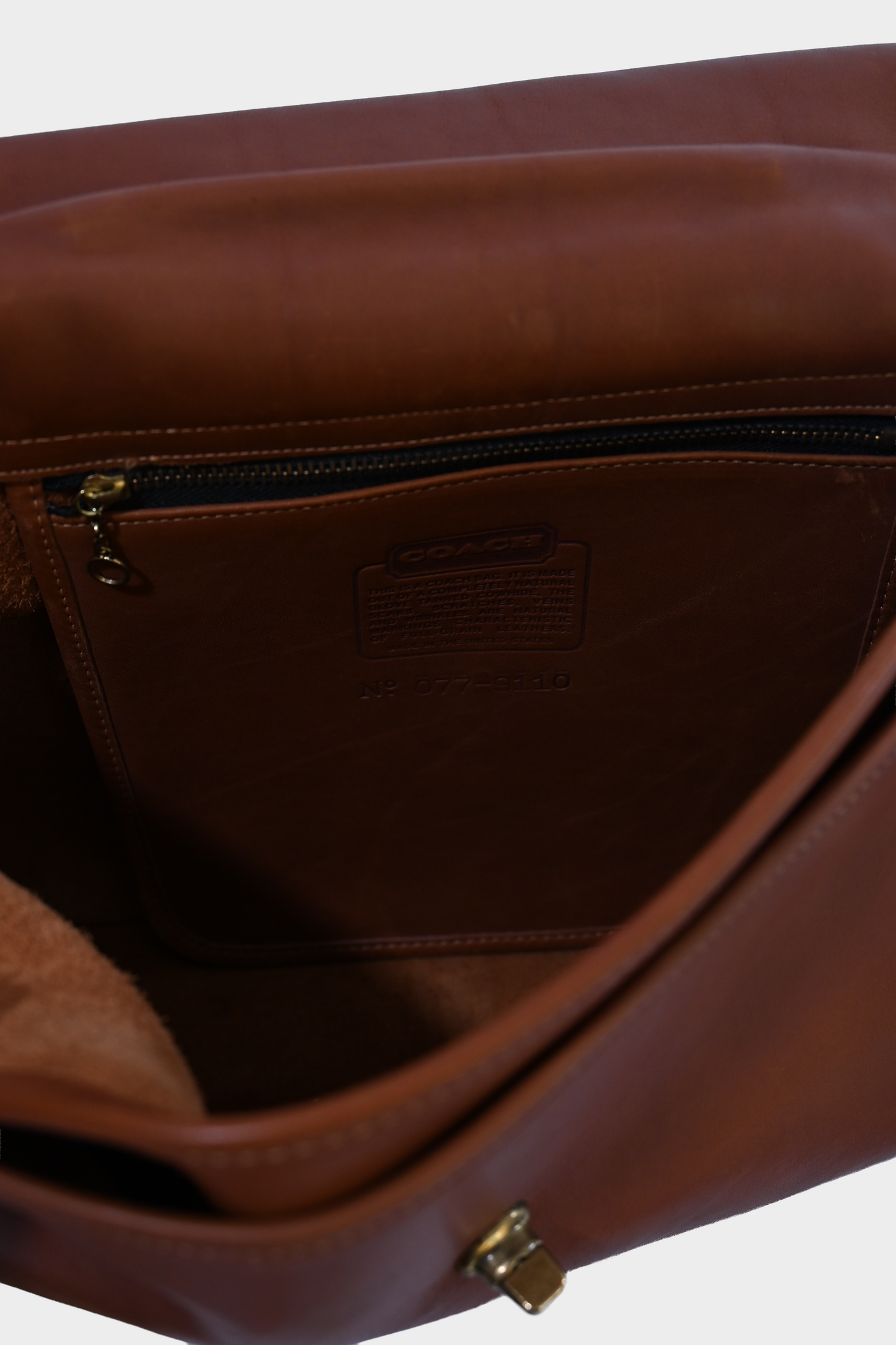 Vintage Coach Lexington Briefcase British Tan Glove Tanned Leather USA Made