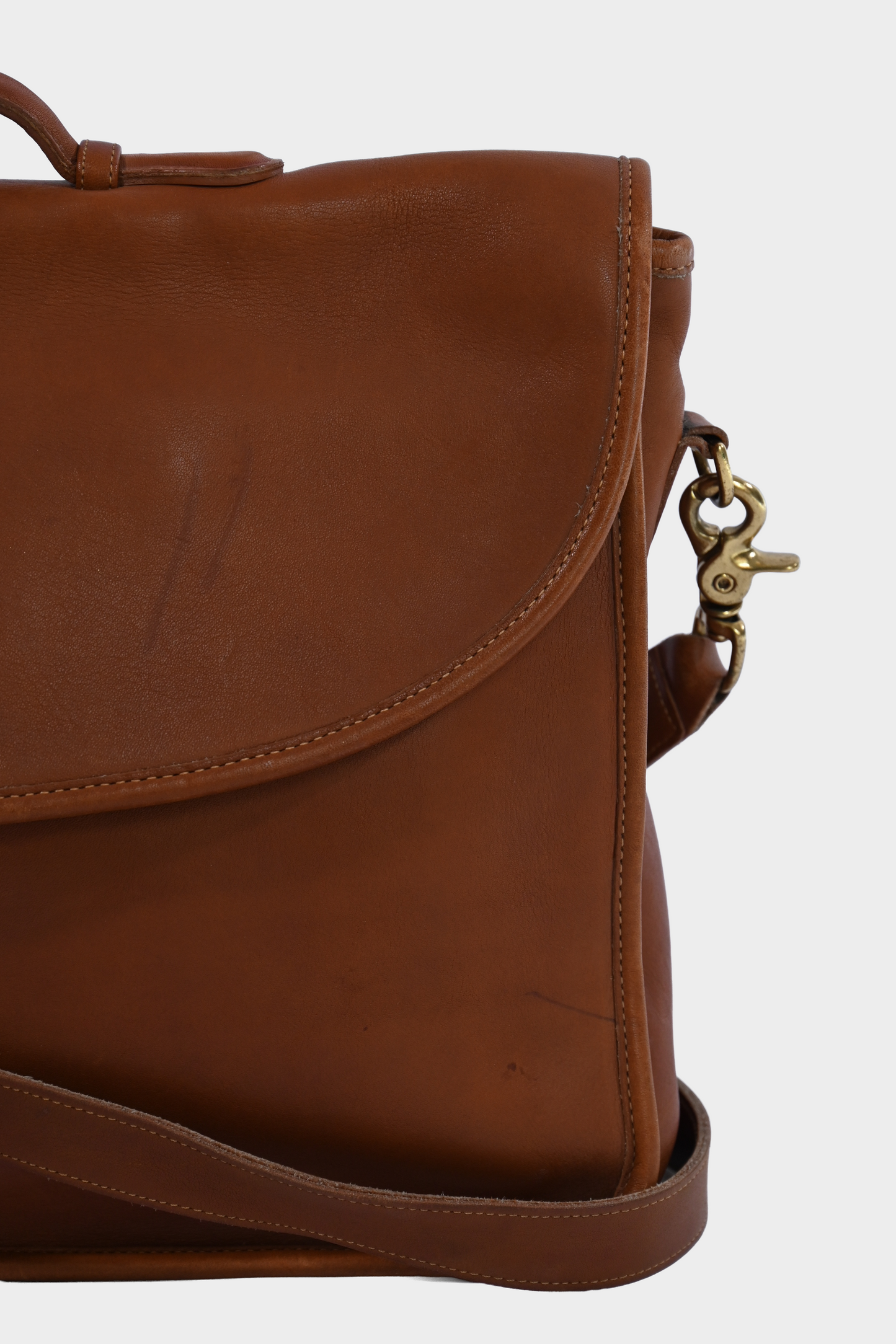 Vintage Coach Lexington Briefcase British Tan Glove Tanned Leather USA Made