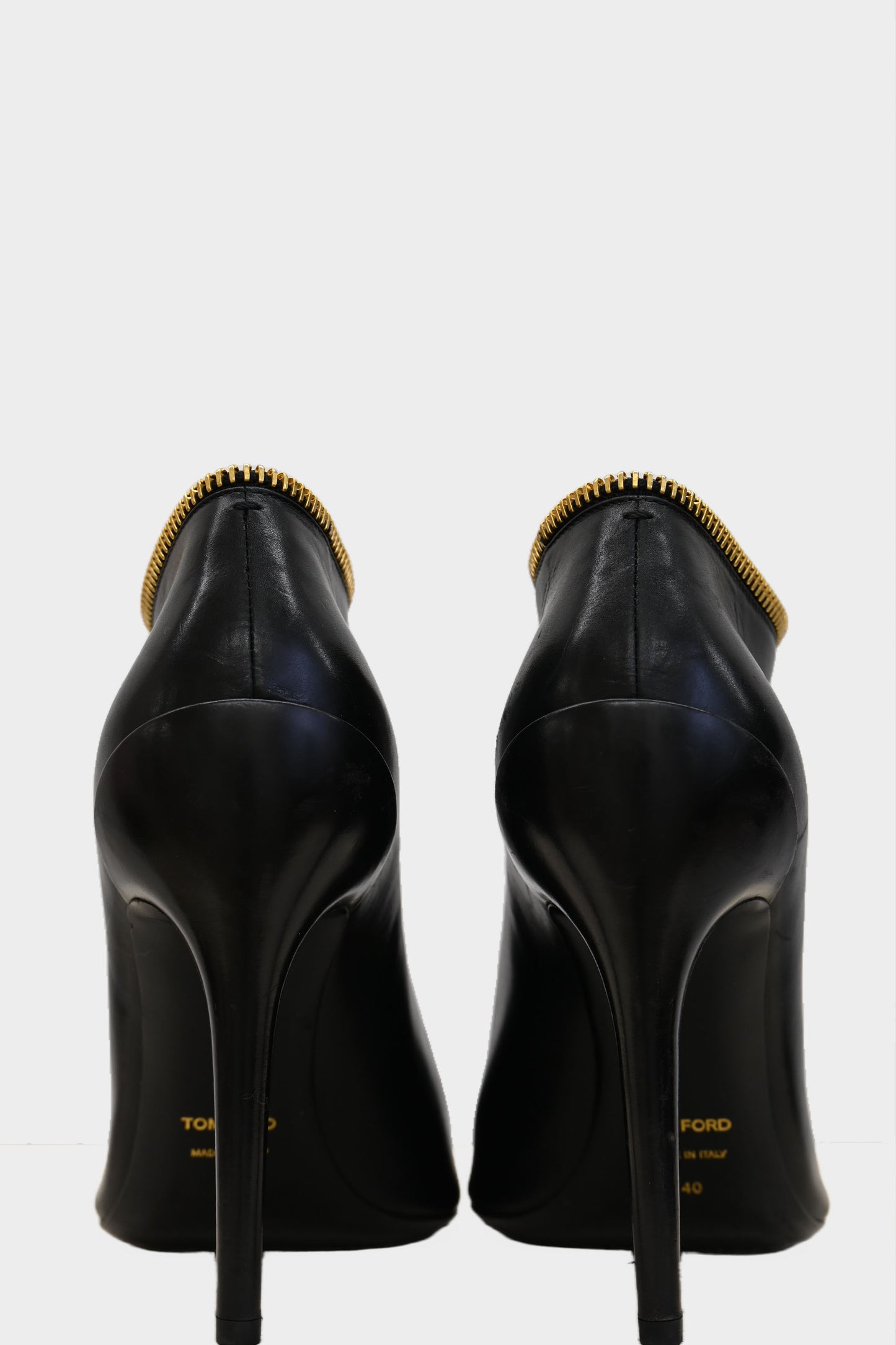 Tom Ford Leather Zipper Heels